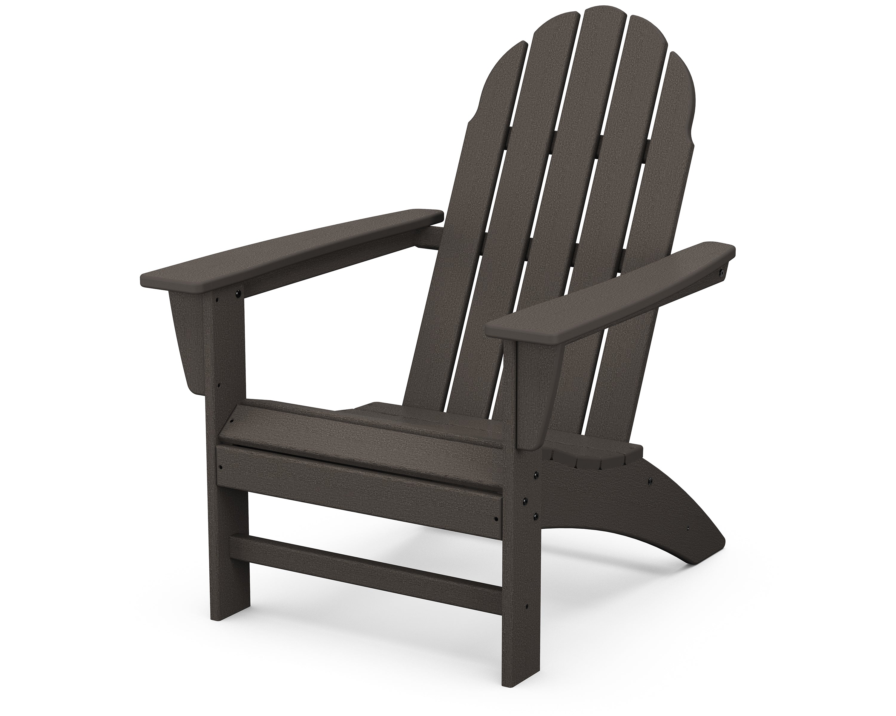 POLYWOOD Vineyard Adirondack Chair in Vintage Coffee