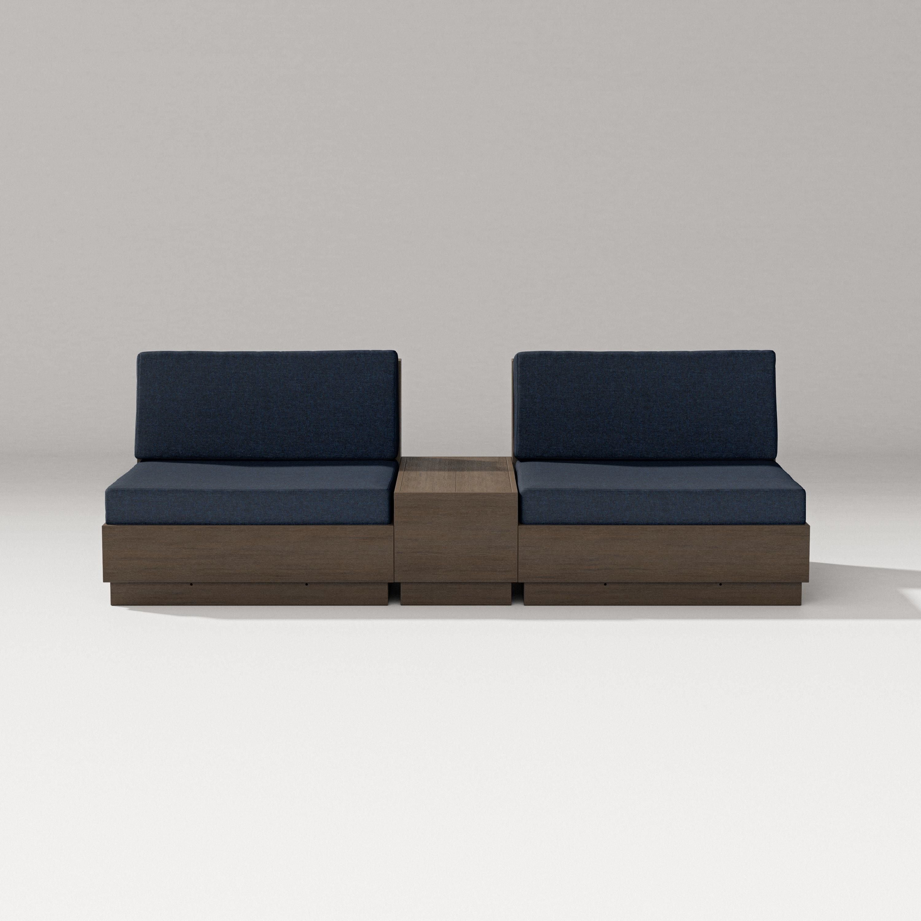 PW Designer Series Elevate Lounge Chair Set in Kona / Marine Indigo