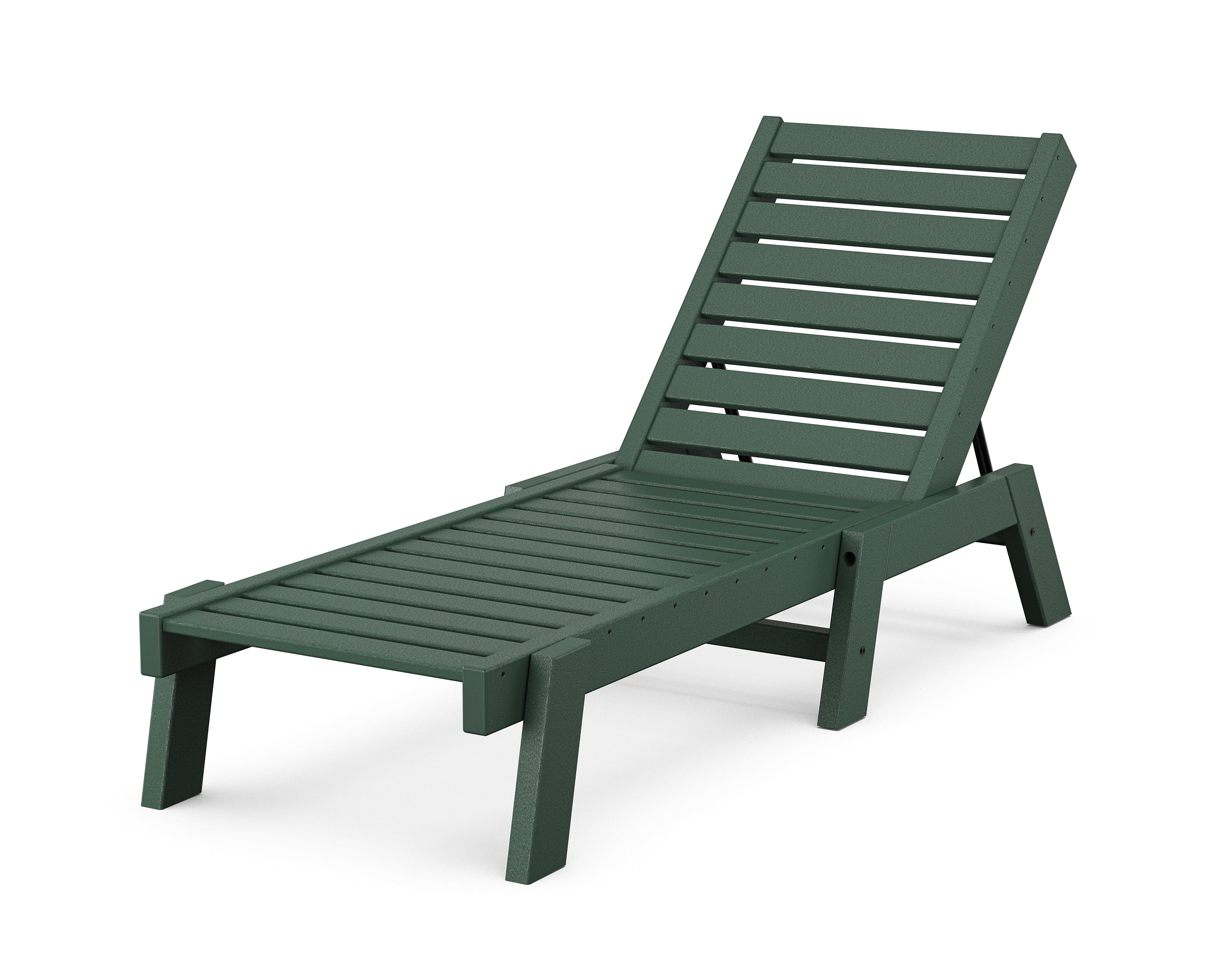 POLYWOOD® Captain Chaise in Green