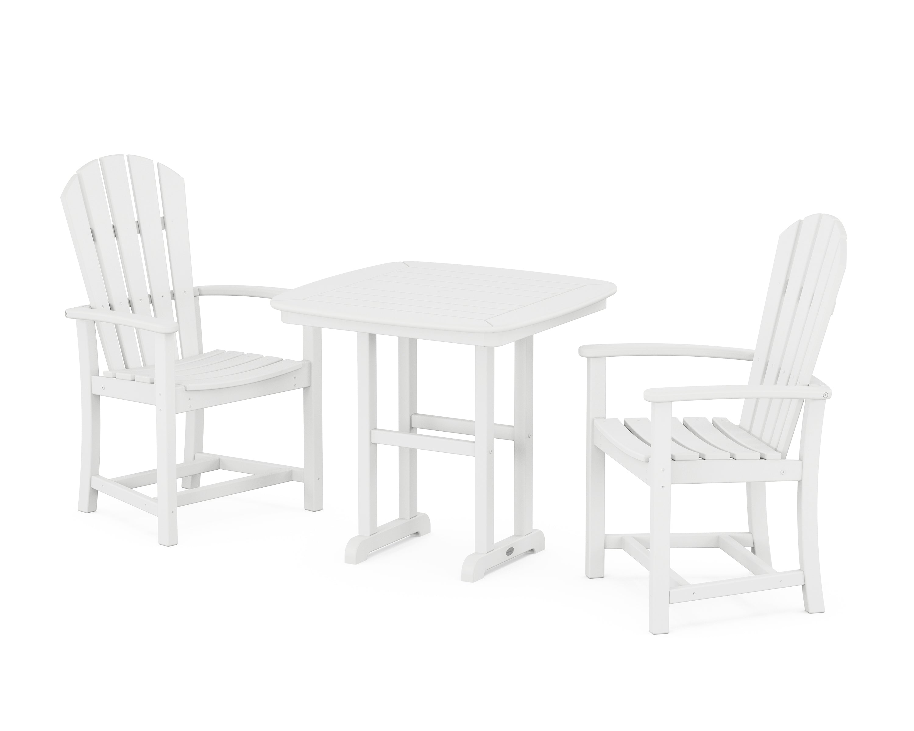 POLYWOOD® Palm Coast 3-Piece Dining Set in White