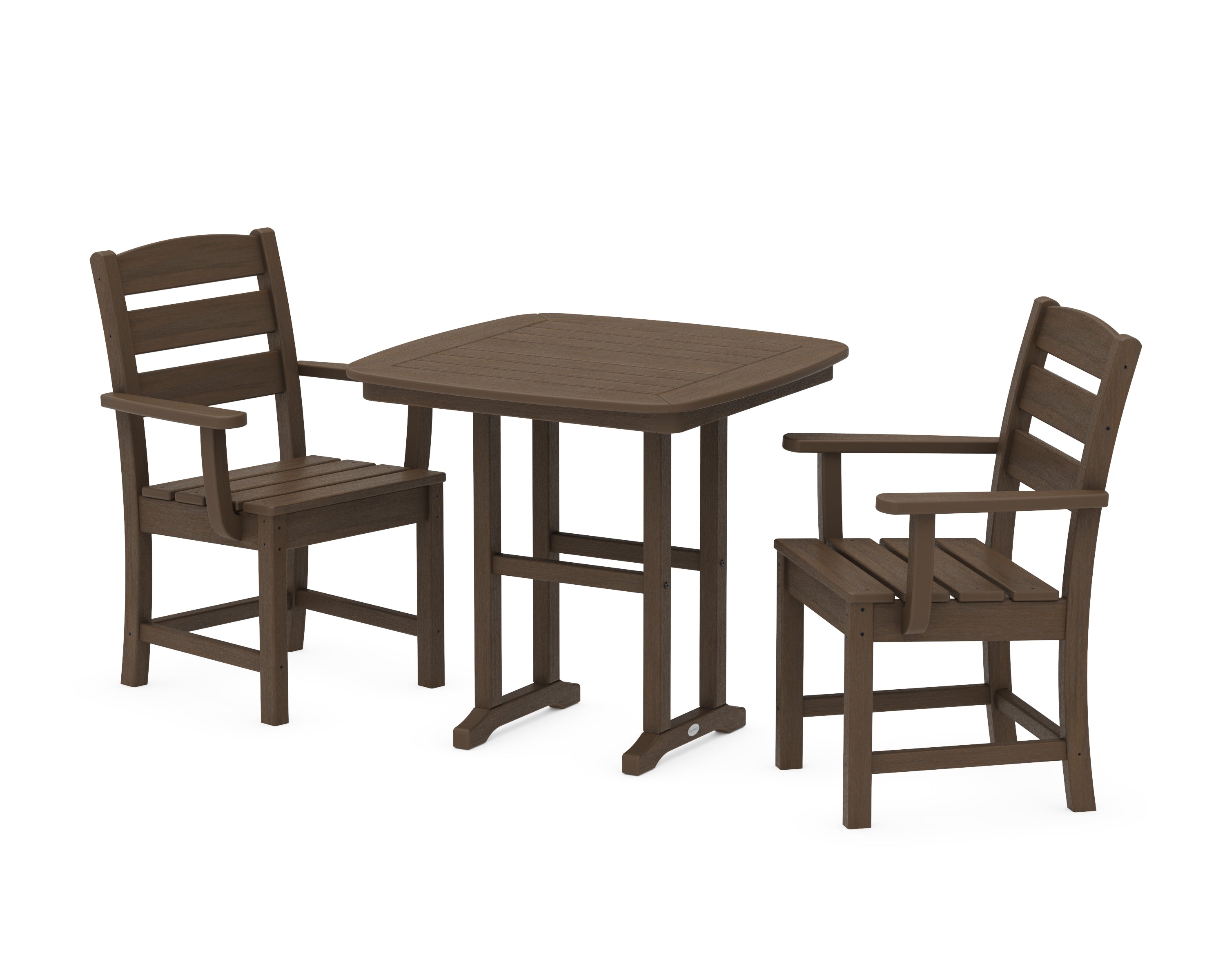 POLYWOOD Lakeside 3-Piece Dining Set in Kona
