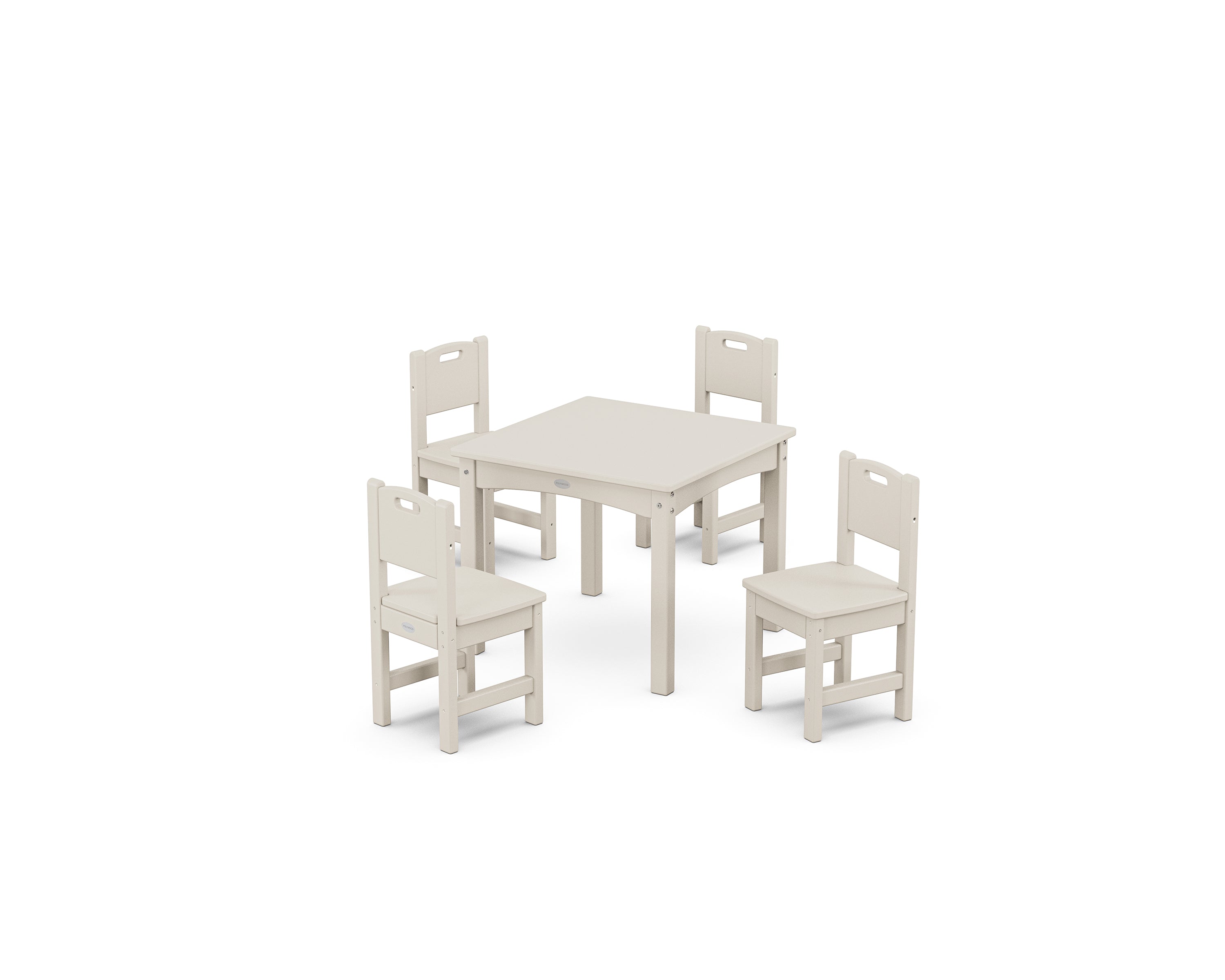 POLYWOOD Toddler 5-Piece Dining Set in Sand