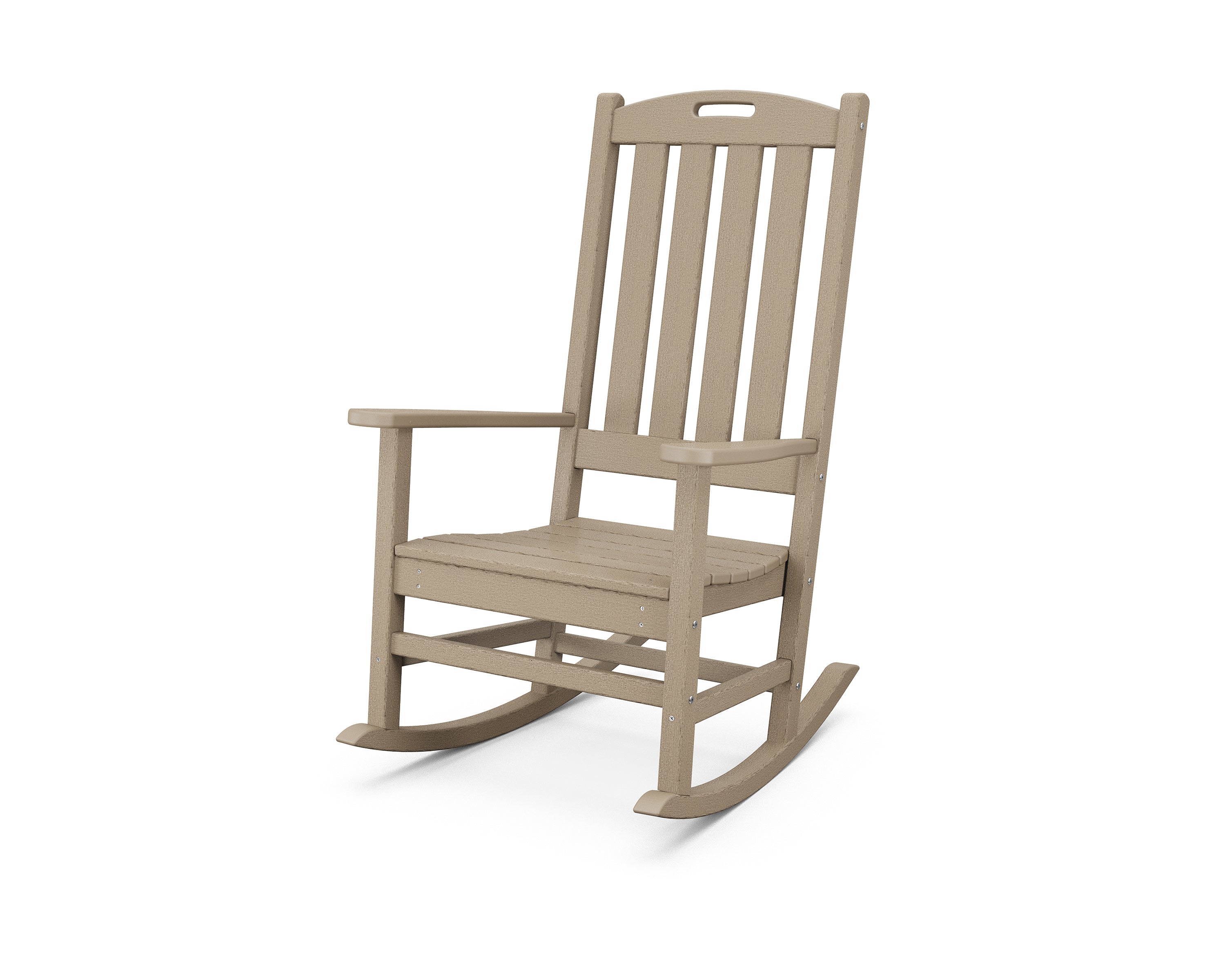 POLYWOOD® Nautical Porch Rocking Chair in Vintage Sahara