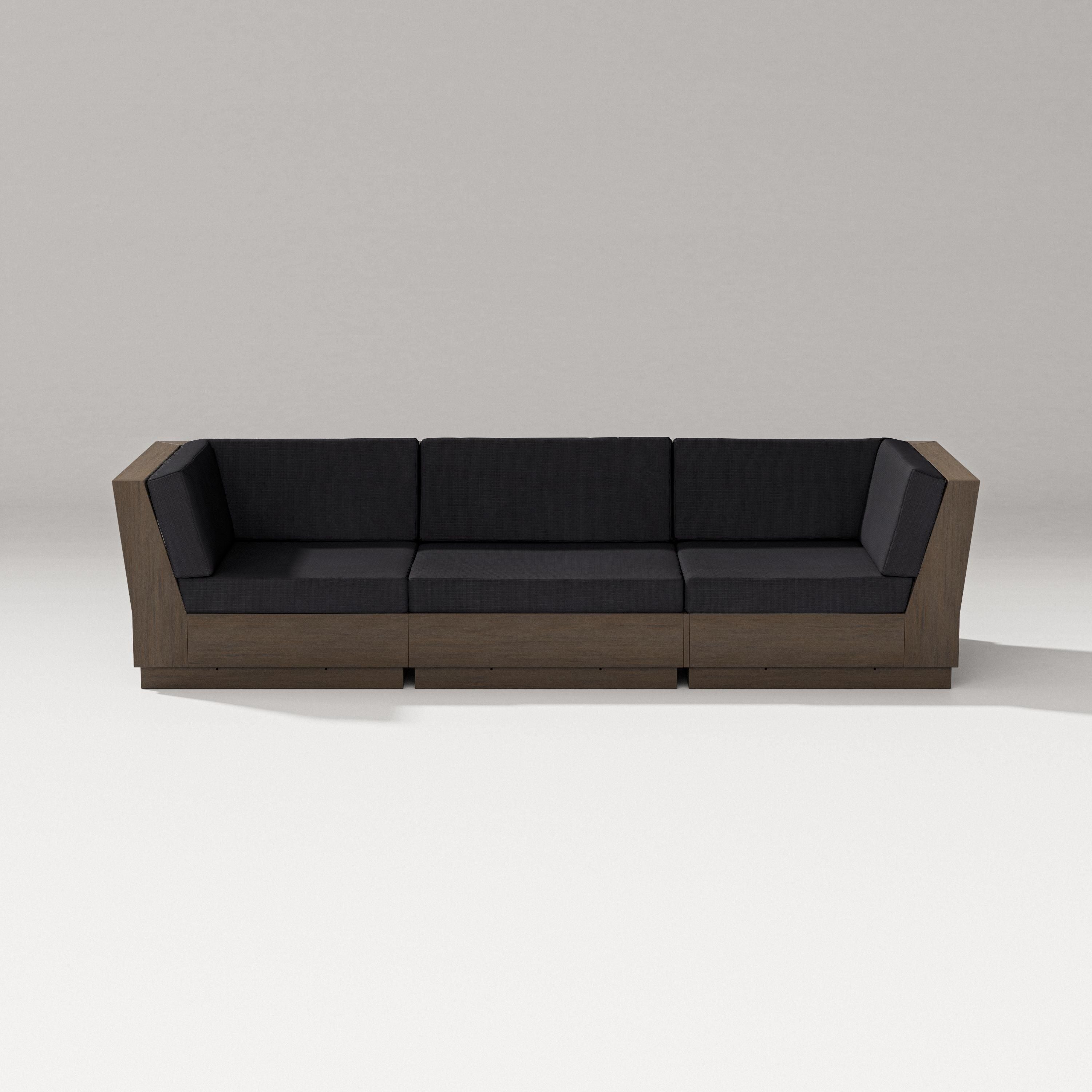 PW Designer Series Elevate Sofa Sectional in Kona / Midnight Linen