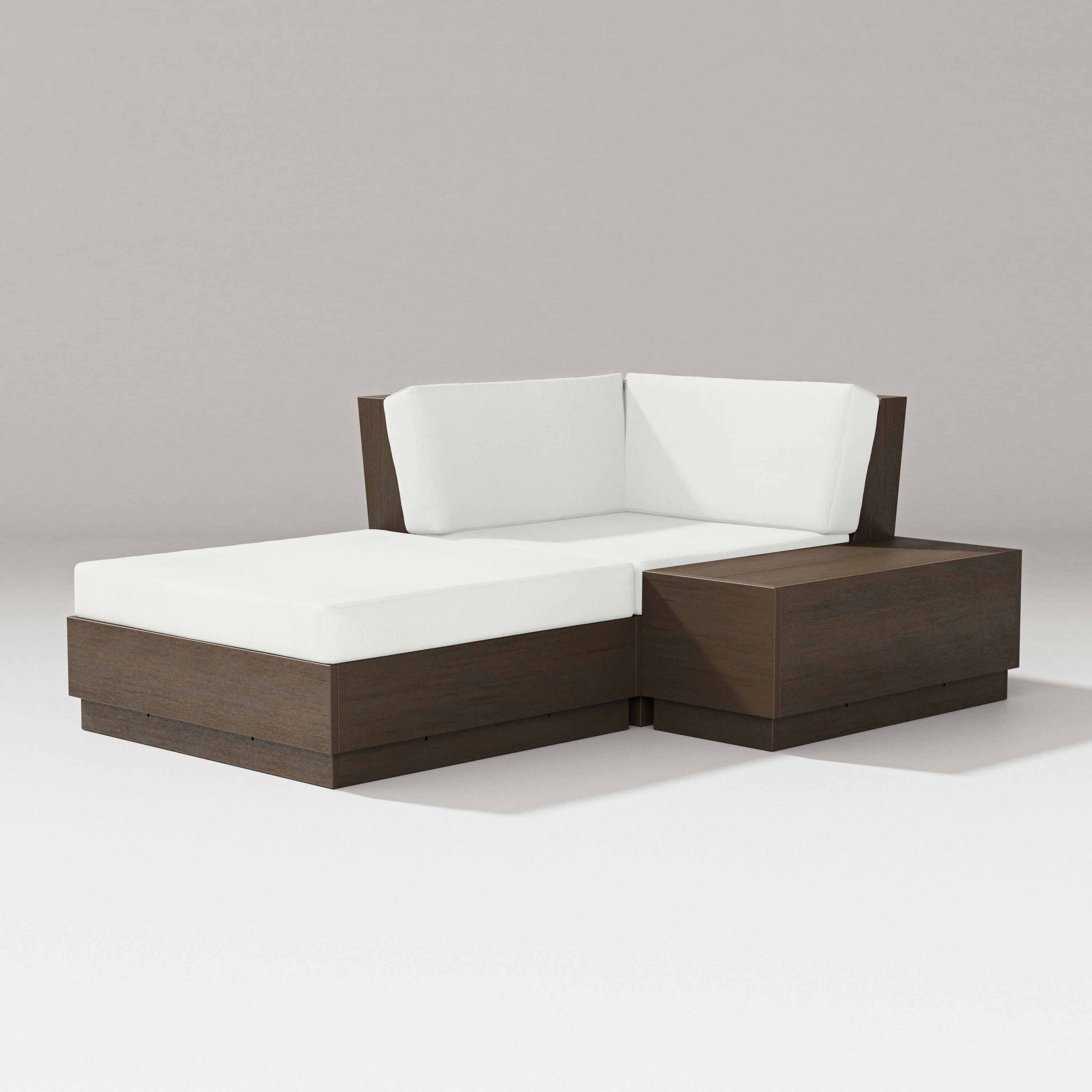 PW Designer Series Elevate Corner Chaise in Kona / Natural Linen