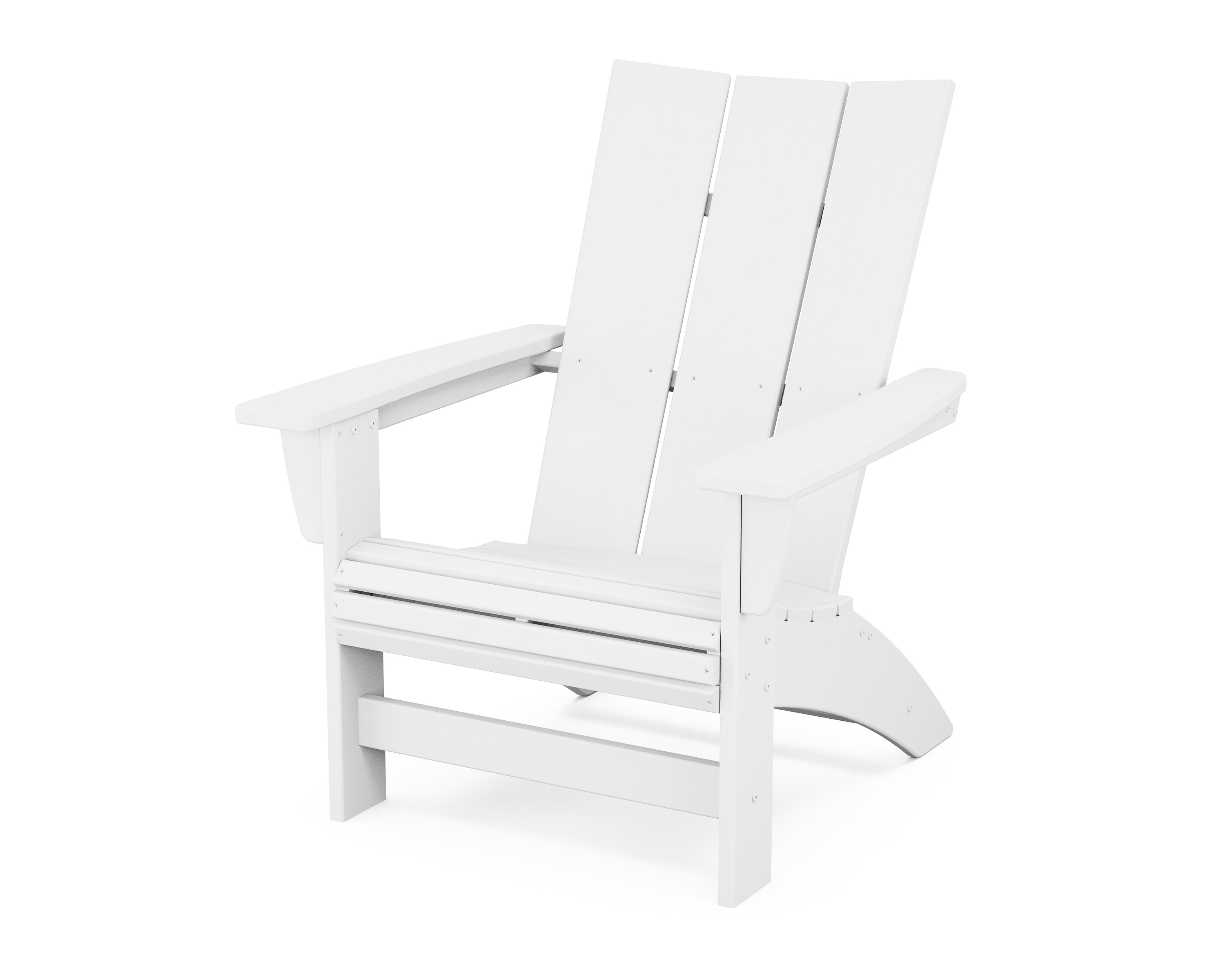 POLYWOOD Modern Grand Adirondack Chair in White