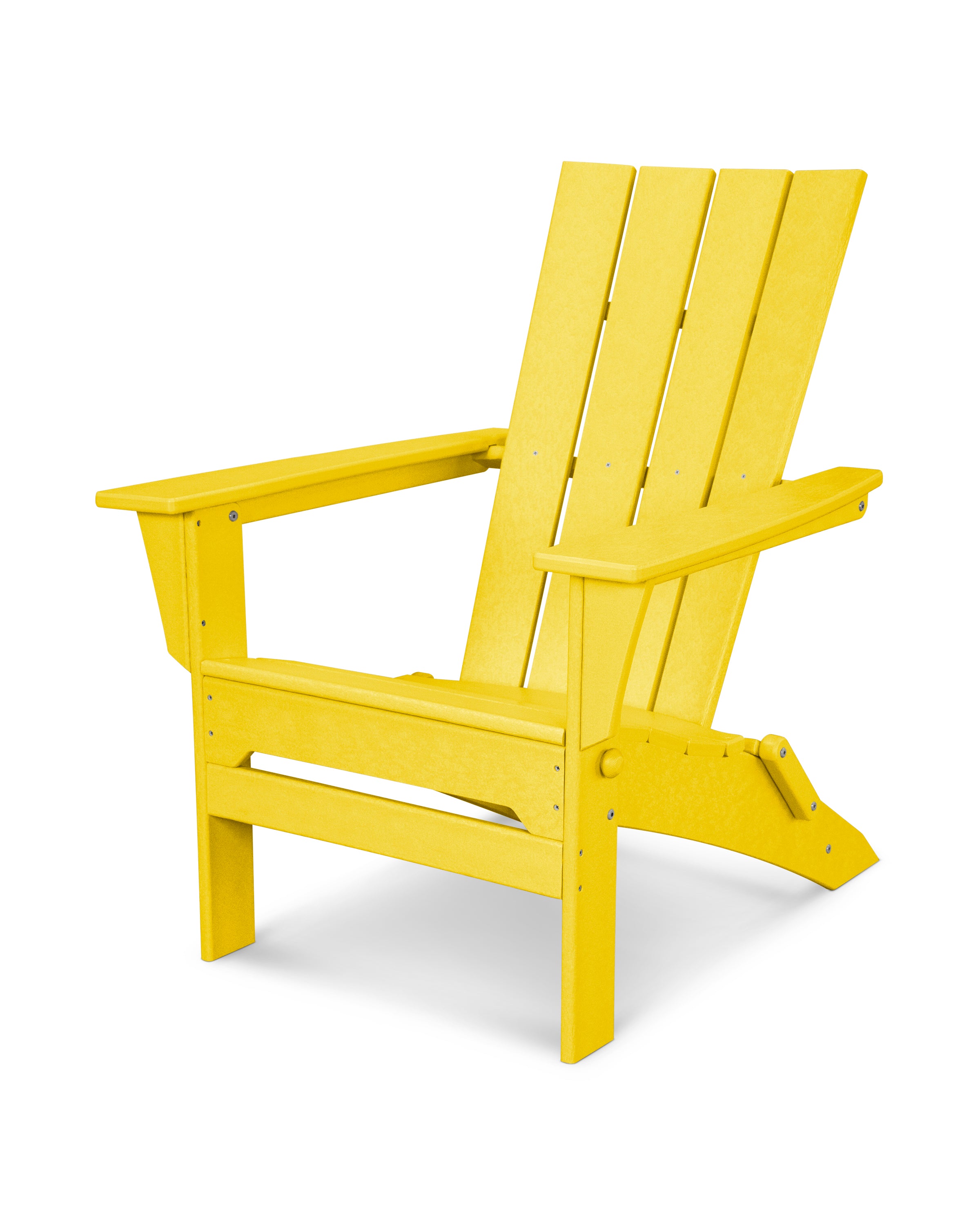 POLYWOOD Quattro Folding Adirondack in Lemon