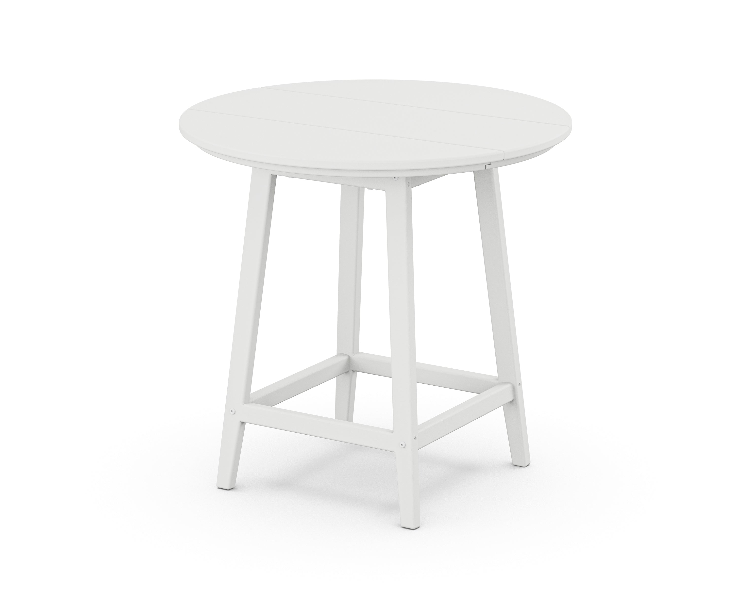 POLYWOOD Studio 30" Round Bistro Table in White