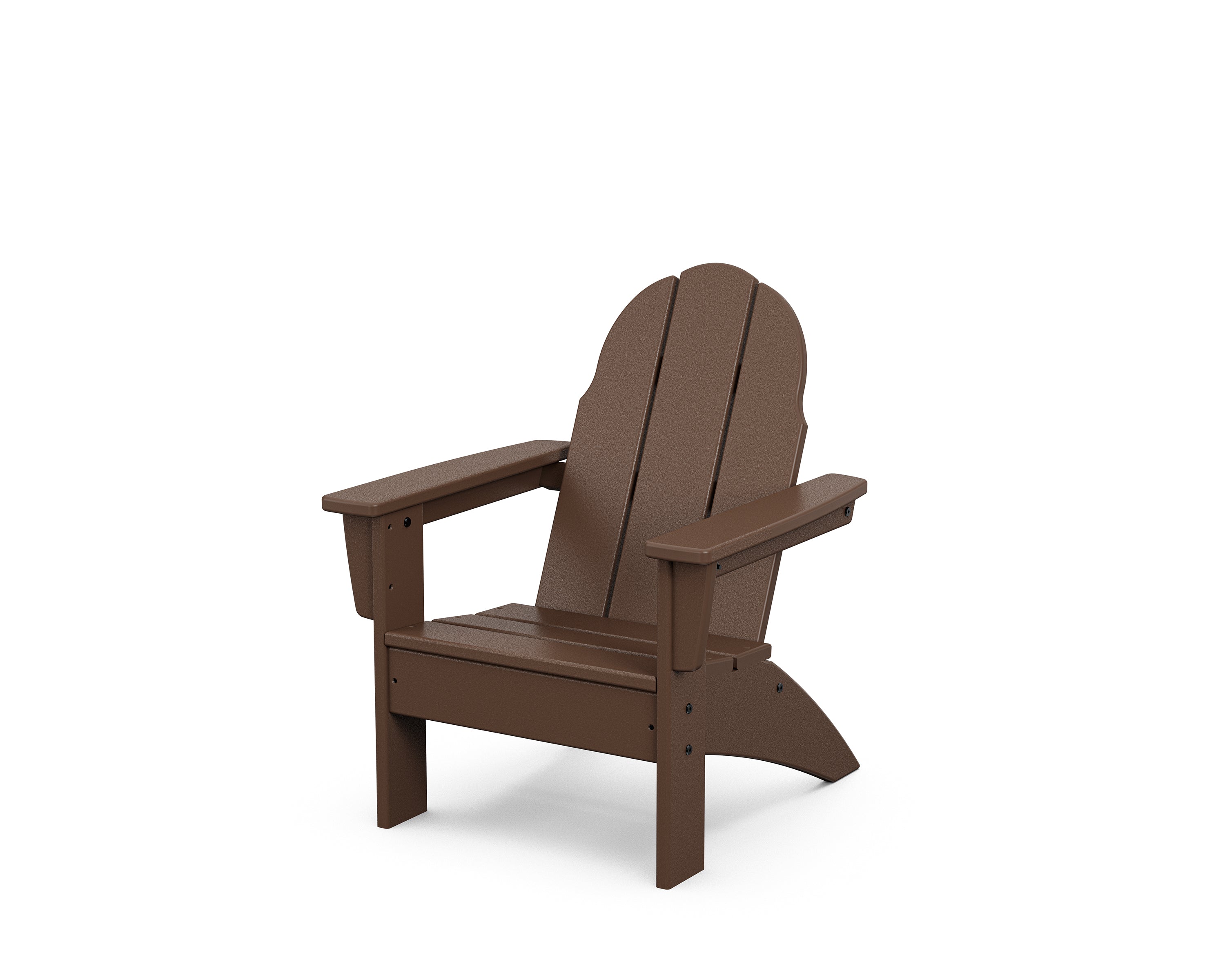 POLYWOOD Kids Vineyard Adirondack Chair in Mahogany