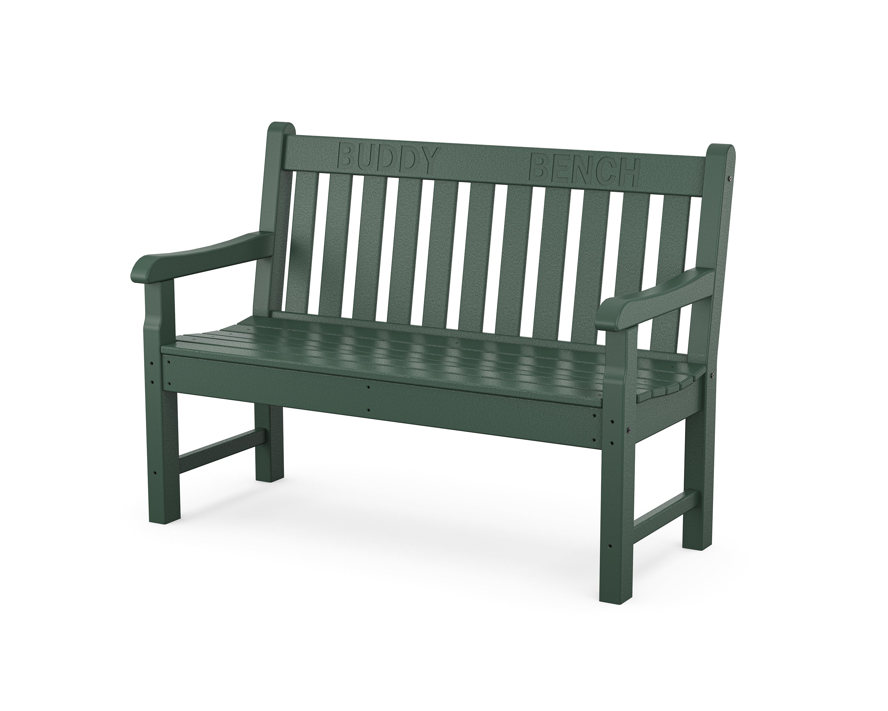 POLYWOOD® 48” Buddy Bench in Green