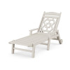 Martha Stewart by POLYWOOD Chinoiserie Chaise Lounge in Sand