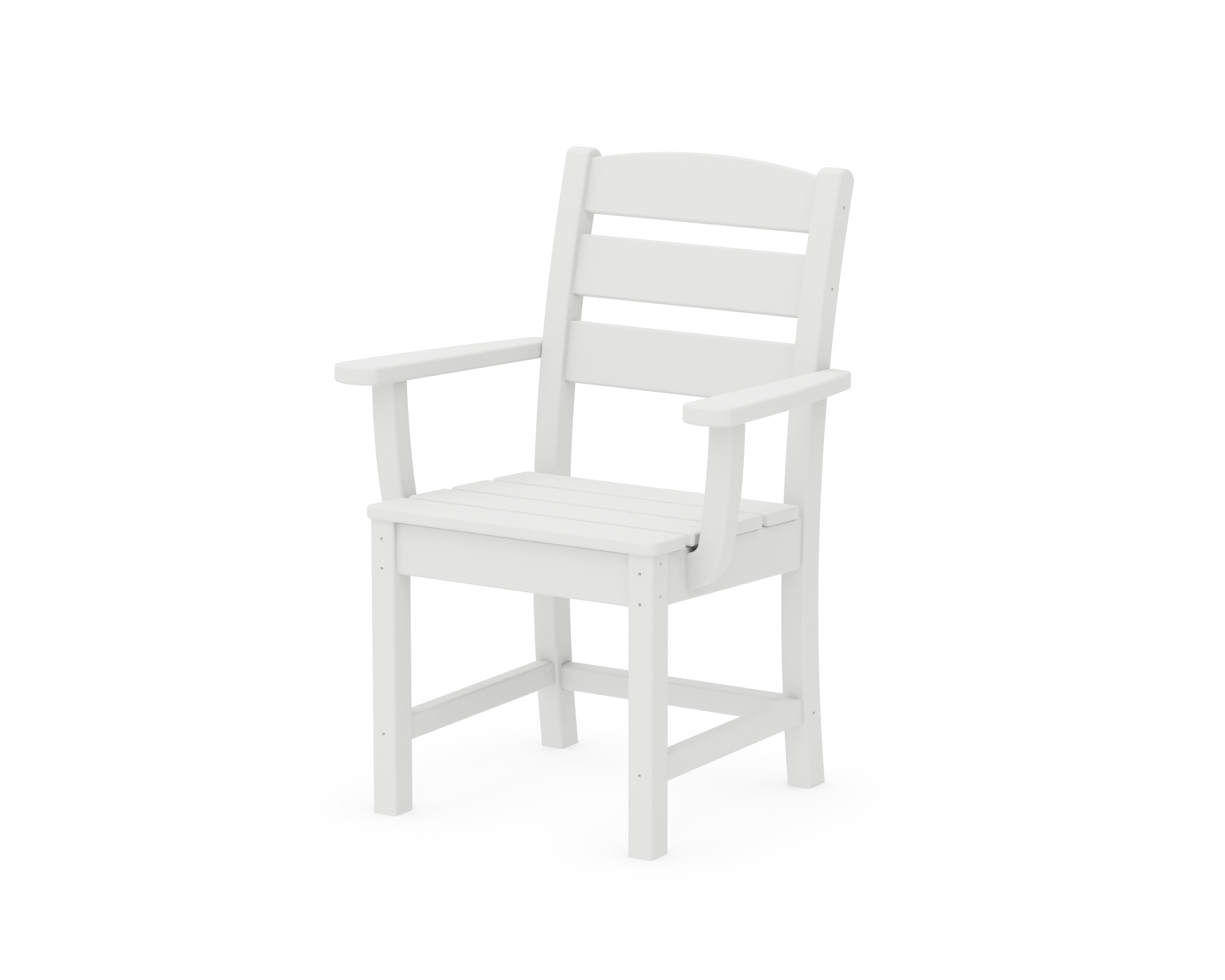 POLYWOOD Lakeside Dining Arm Chair in White