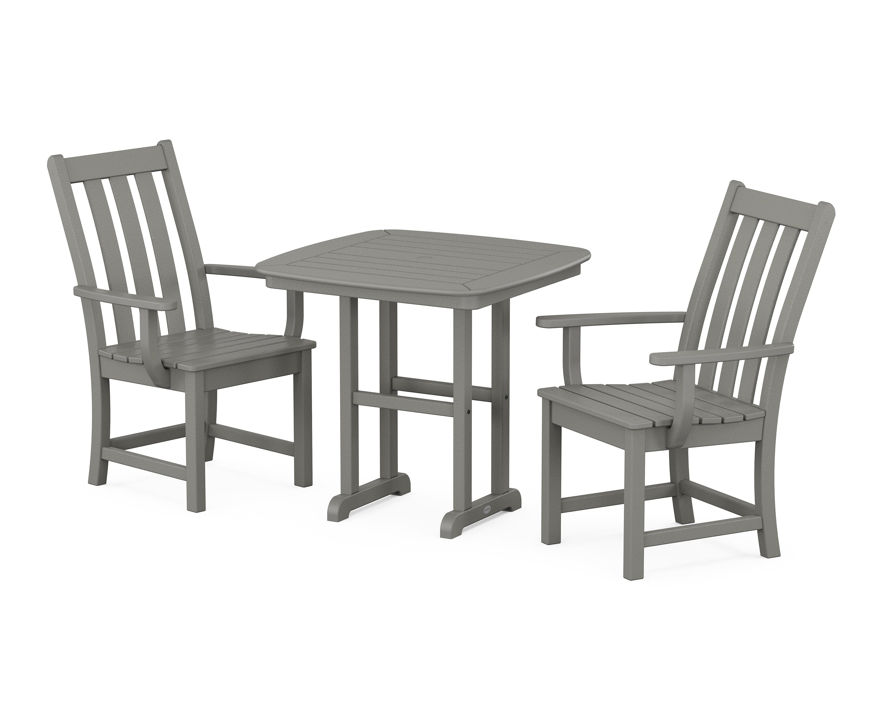 POLYWOOD® Vineyard 3-Piece Dining Set in Slate Grey