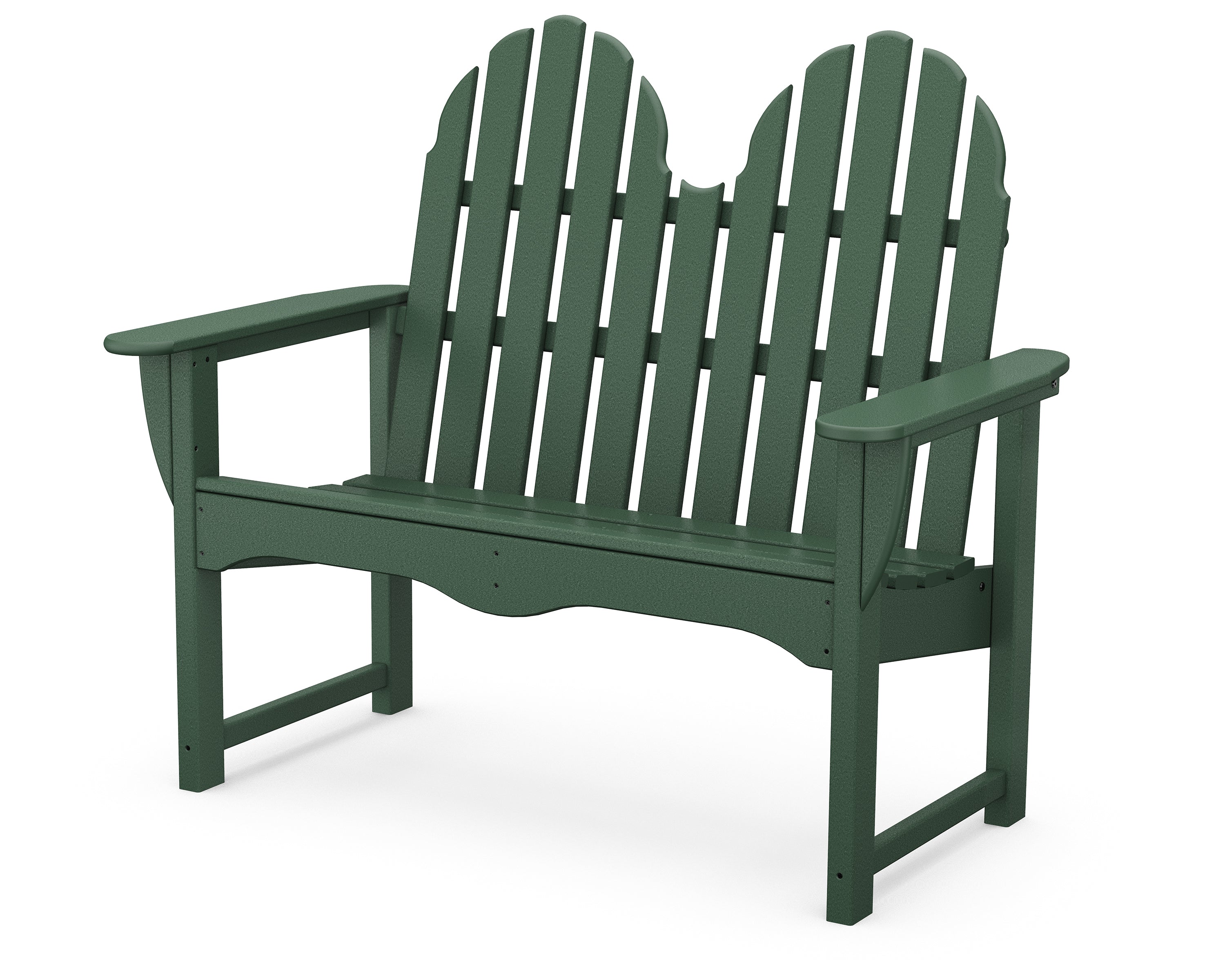 POLYWOOD® Classic Adirondack 48" Bench in Green