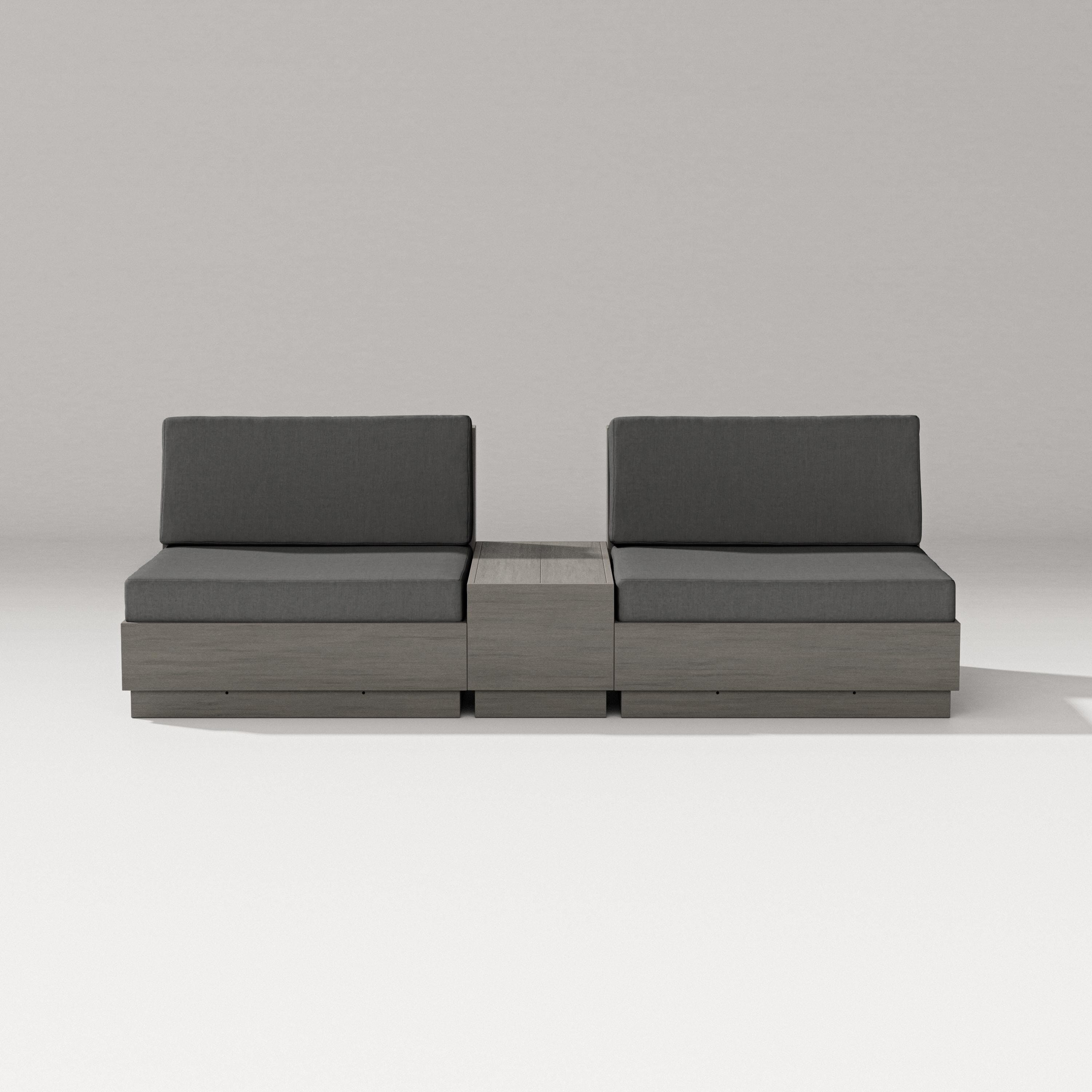 PW Designer Series Elevate Lounge Chair Set in Driftwood / Spectrum Carbon