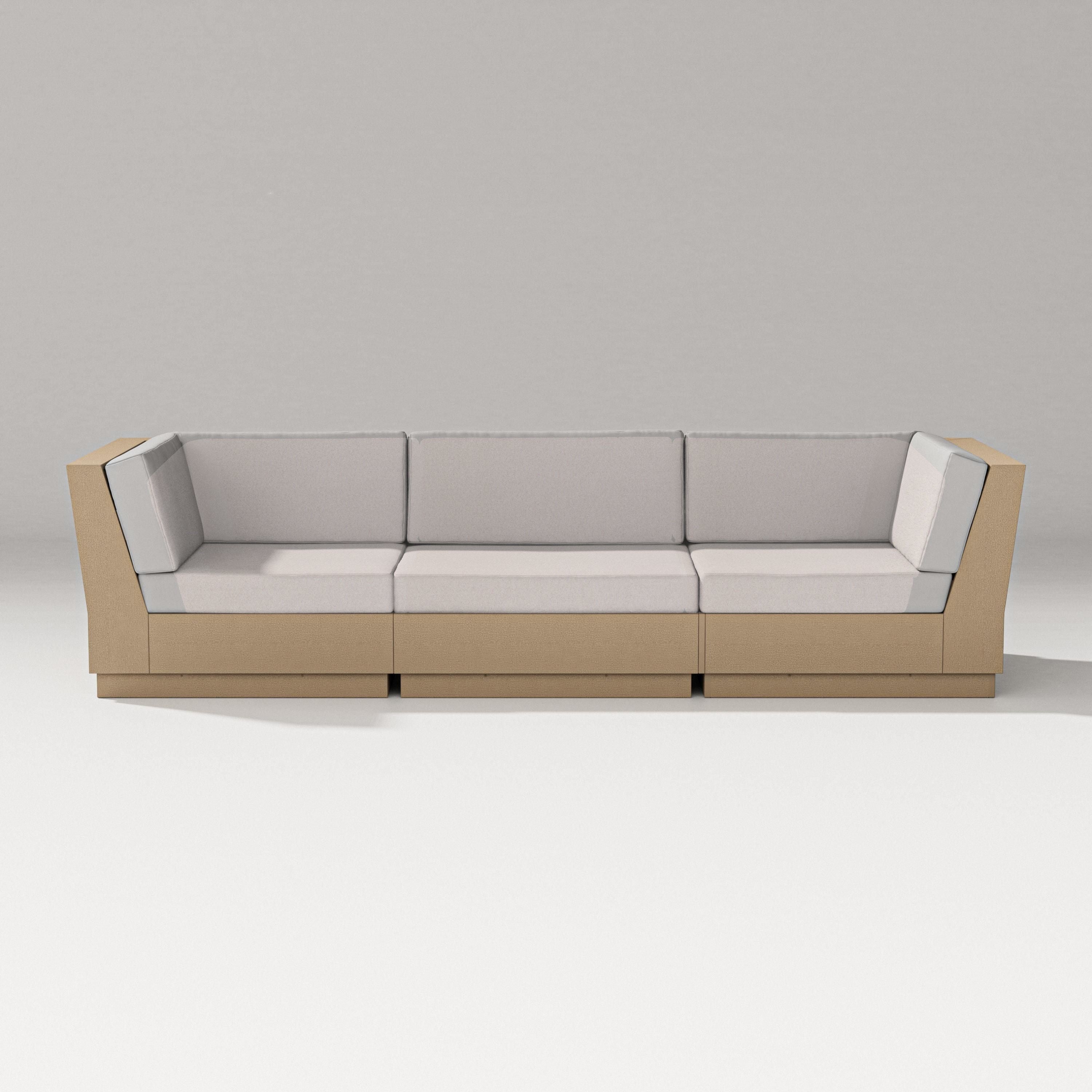 PW Designer Series Elevate Sofa Sectional in Vintage Sahara / Dune Burlap
