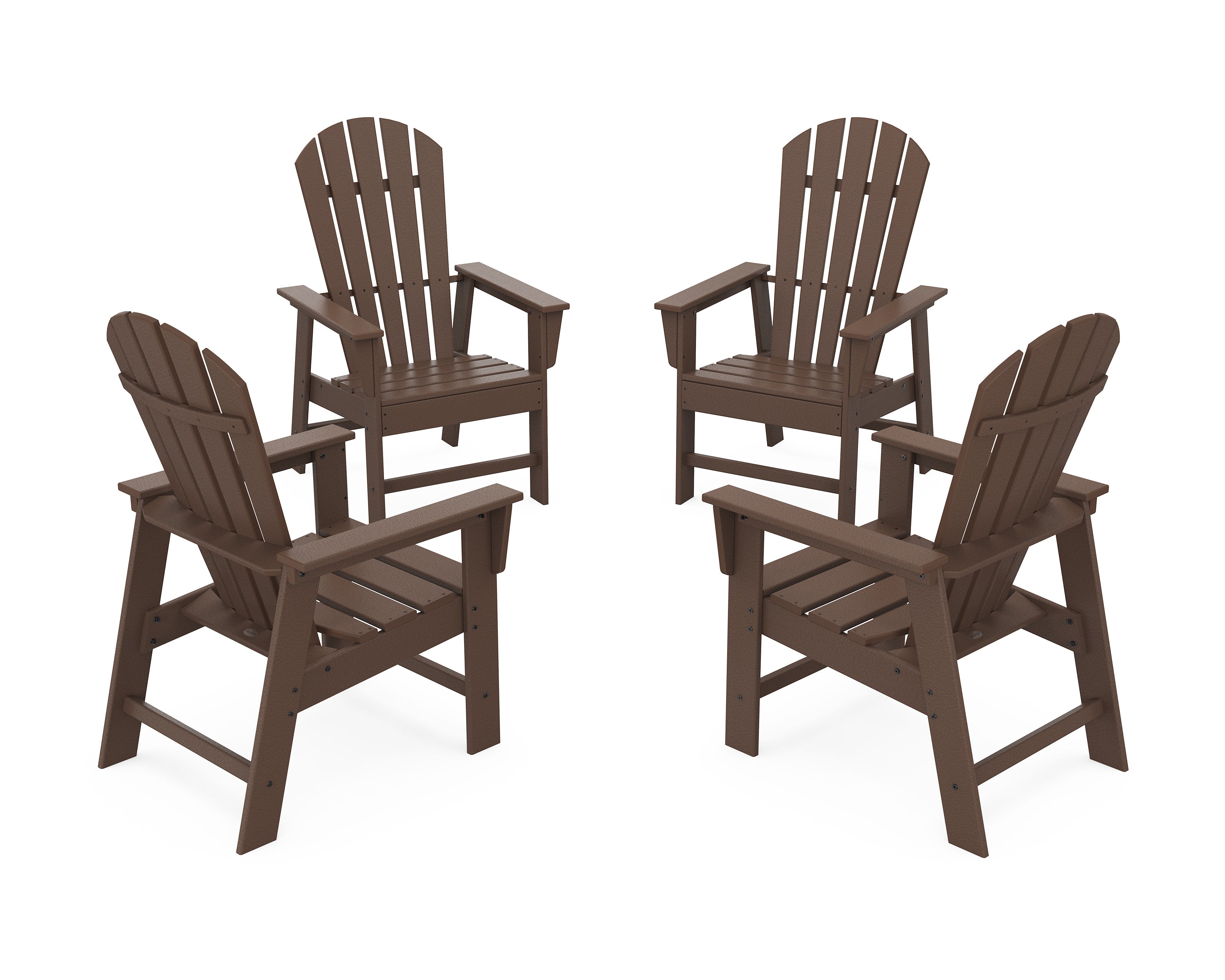 POLYWOOD® 4-Piece South Beach Casual Chair Conversation Set in Mahogany