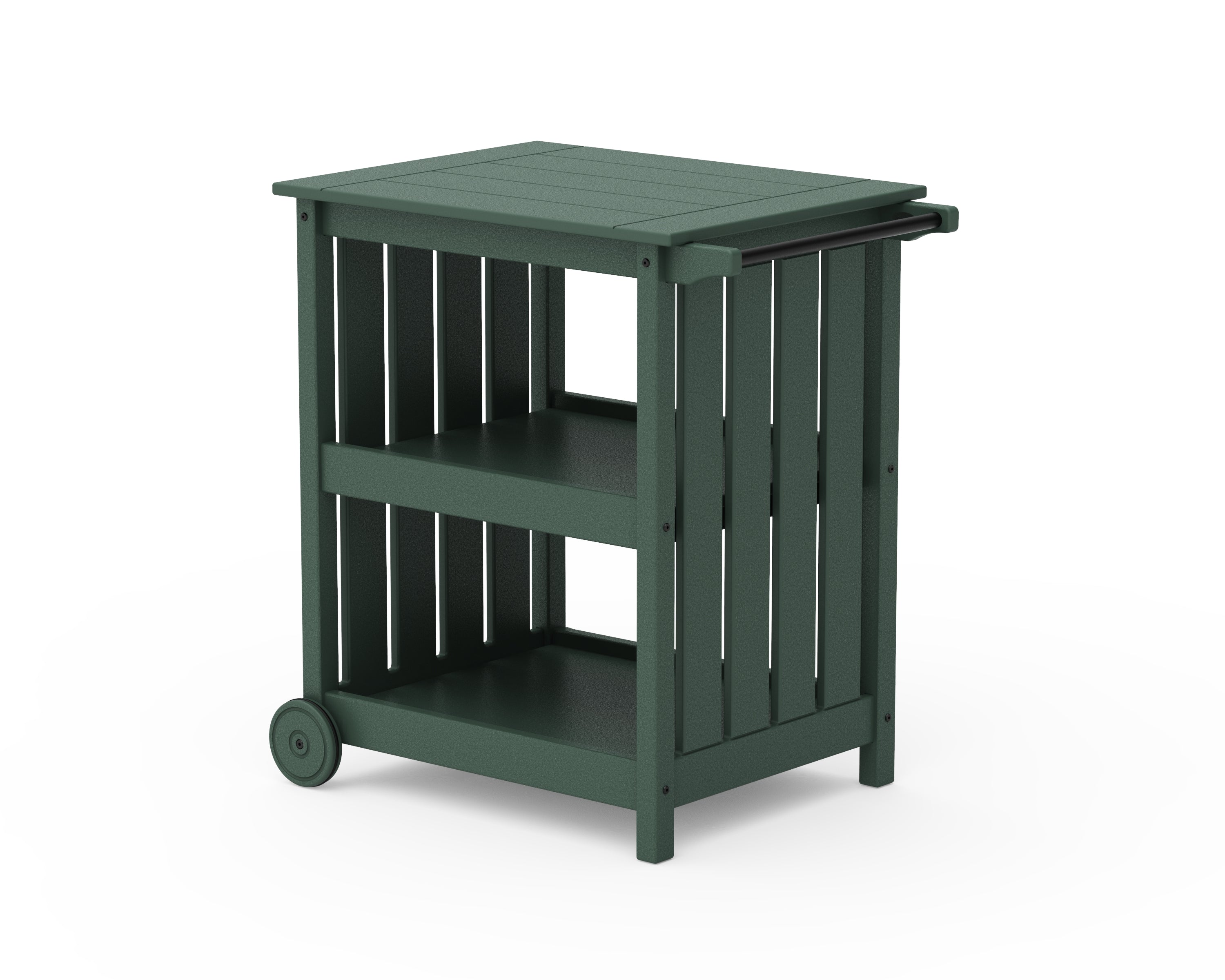 POLYWOOD Vineyard Bar Cart in Green