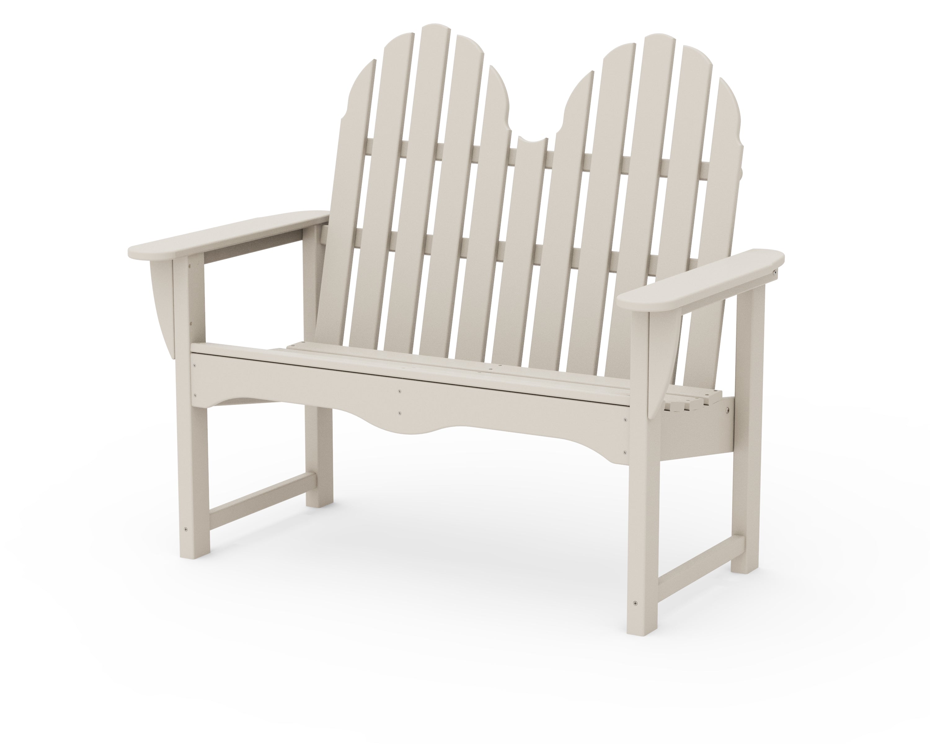 POLYWOOD Classic Adirondack 48" Bench in Sand