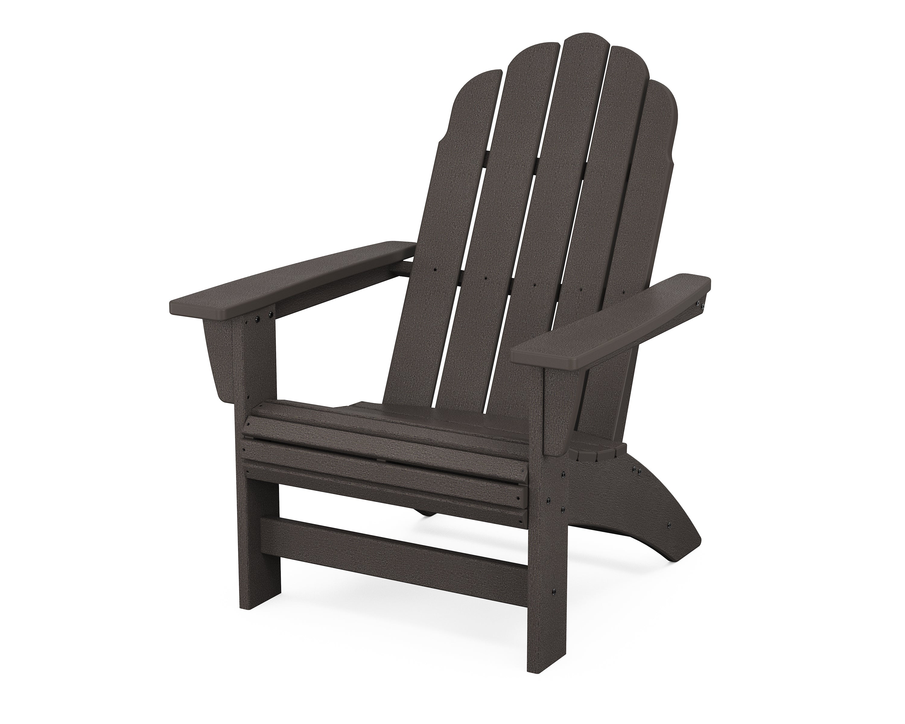 POLYWOOD Vineyard Grand Adirondack Chair in Vintage Coffee