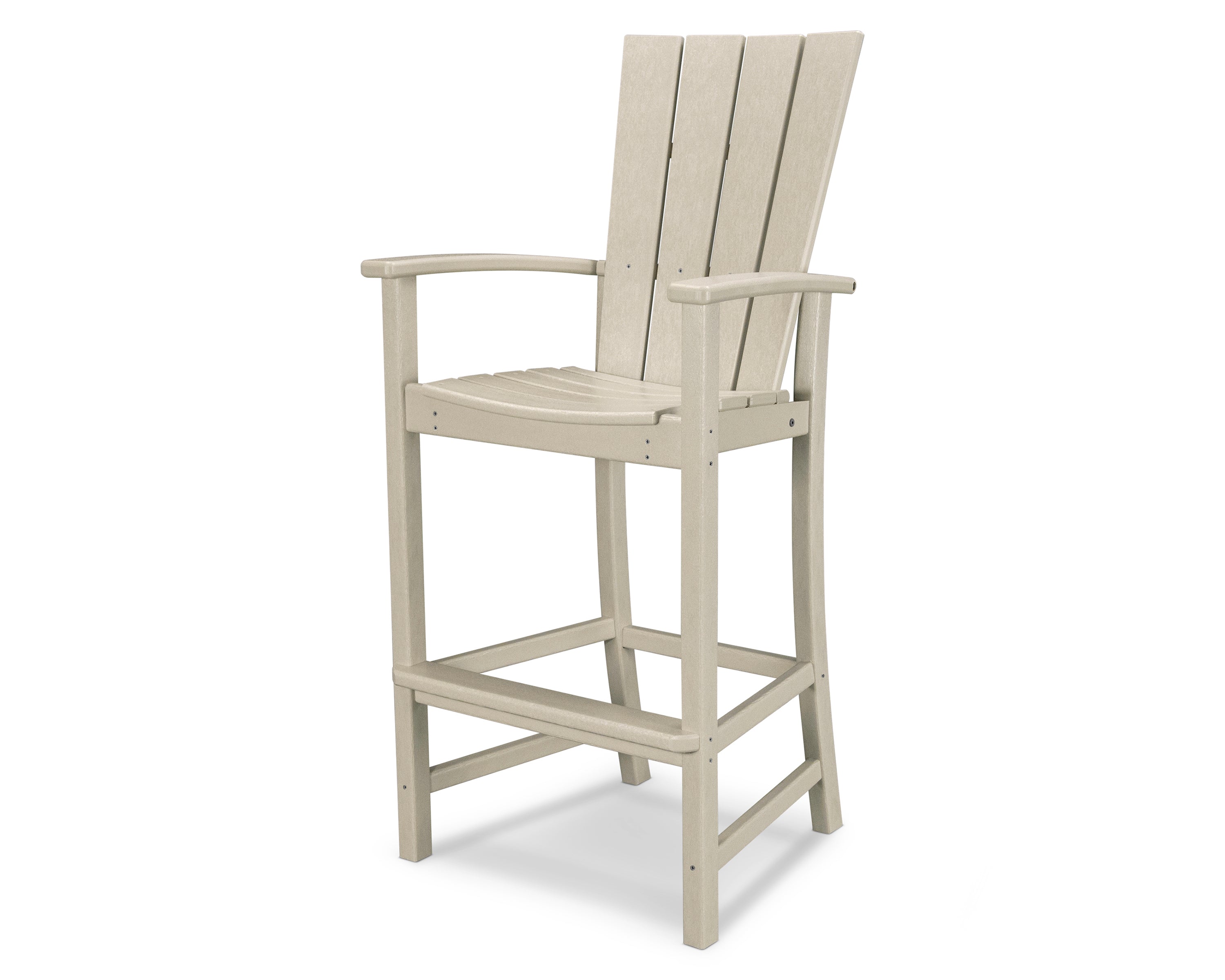 POLYWOOD Quattro Adirondack Bar Chair in Sand