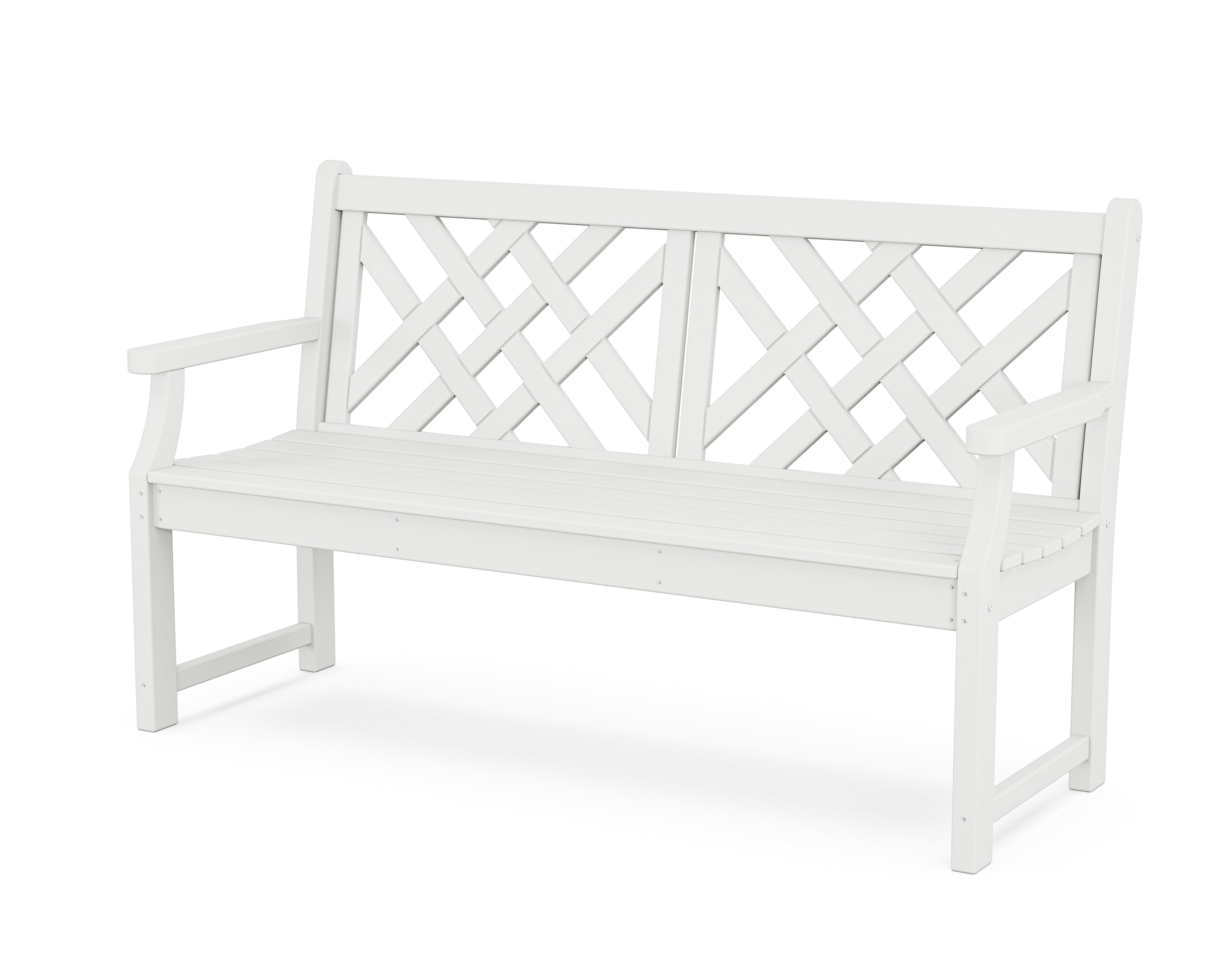 Country Living Wovendale 60” Bench in White