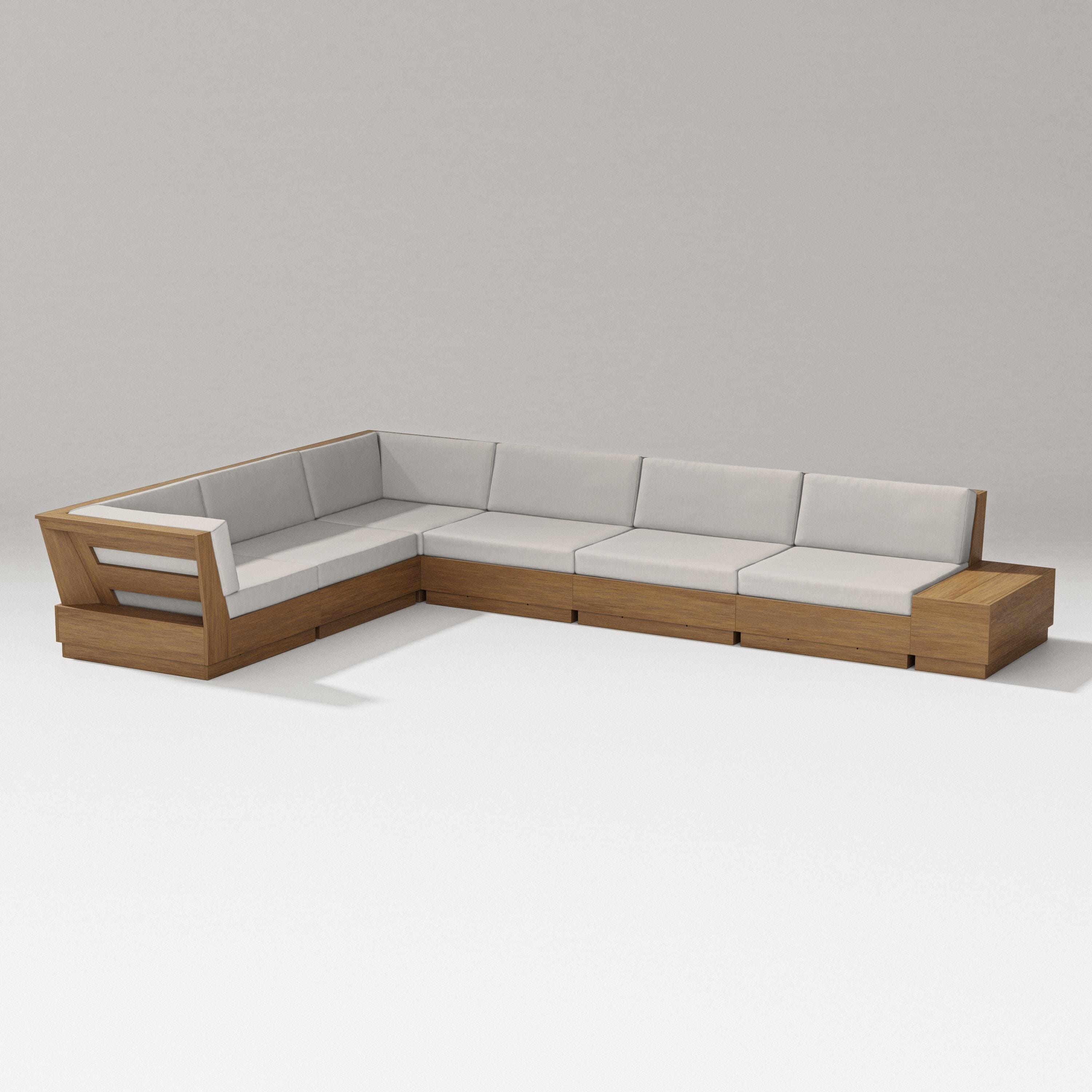 PW Designer Series Elevate 7-Piece Corner Sectional in Natural / Cast Ash