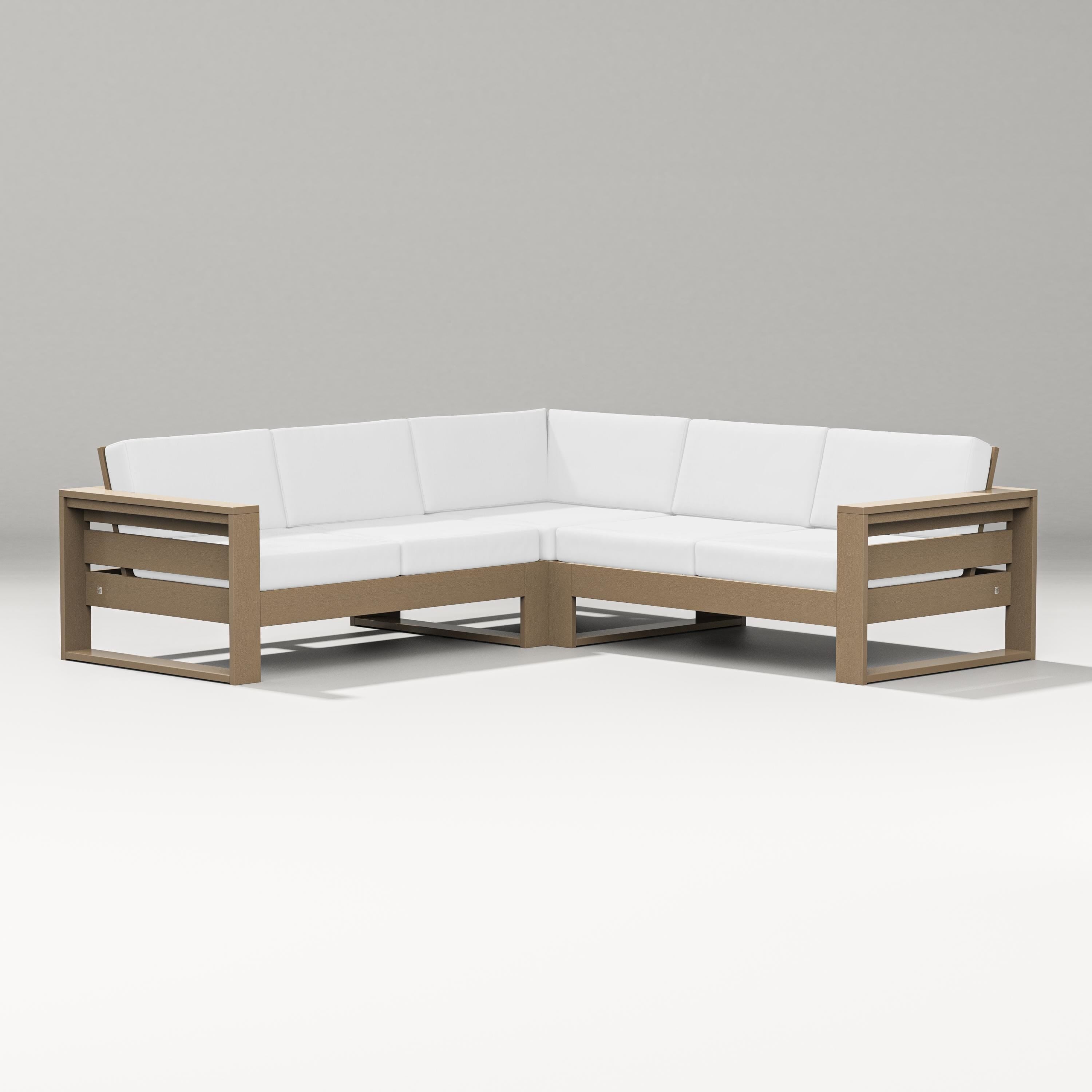 PW Designer Series Latitude Corner Sectional in Vintage Sahara / Natural