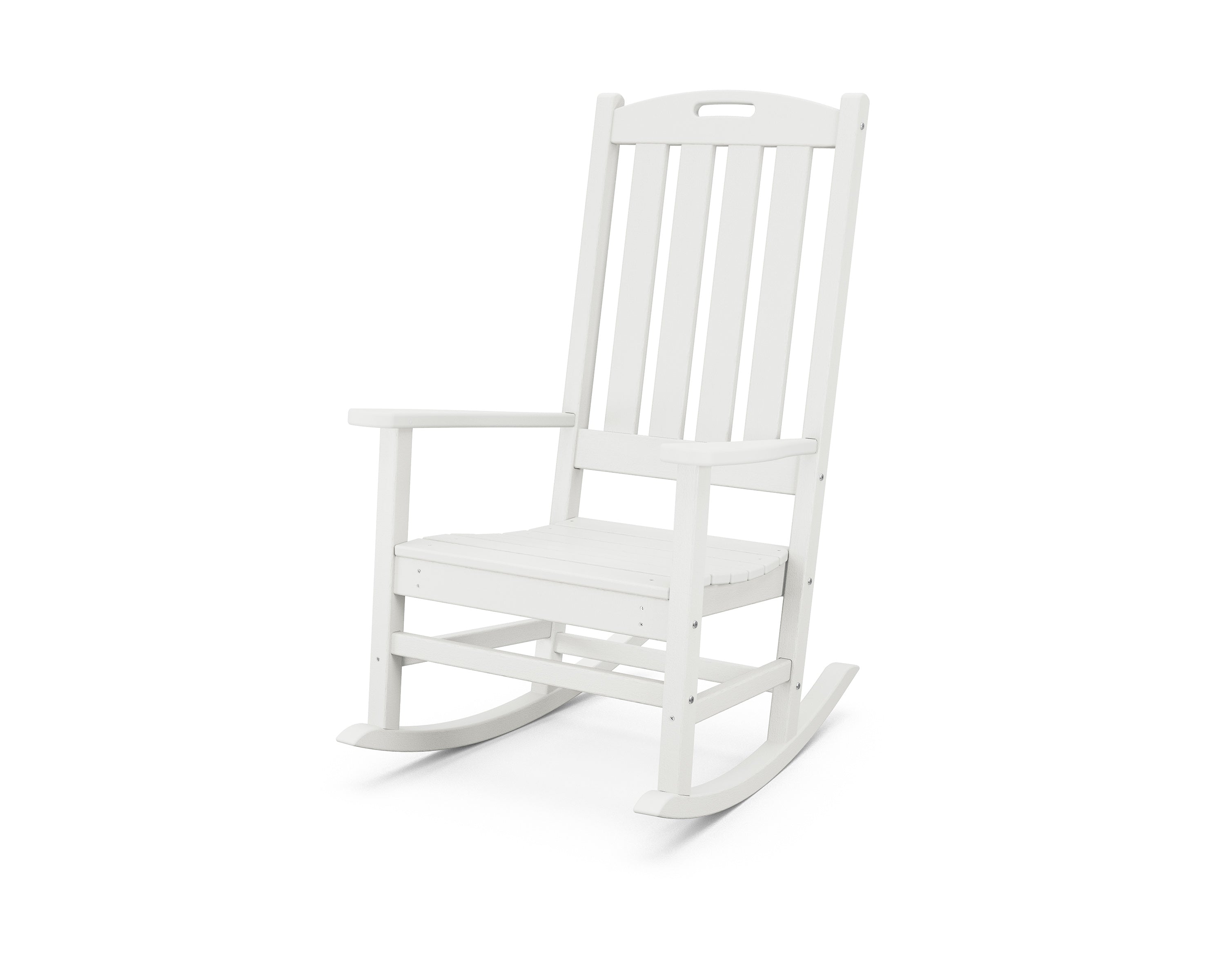 POLYWOOD® Nautical Porch Rocking Chair in Vintage White