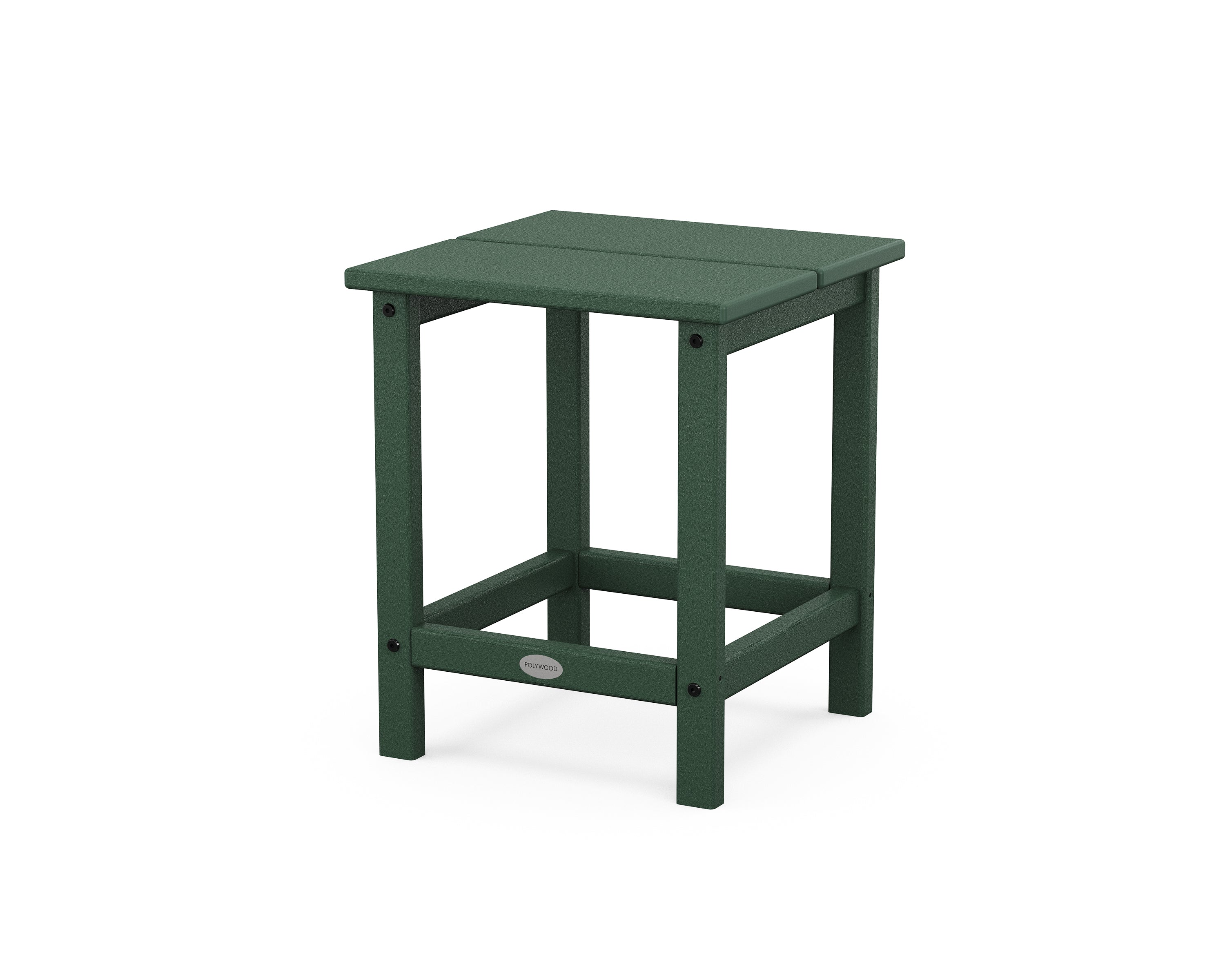 POLYWOOD Studio Square Side Table in Green