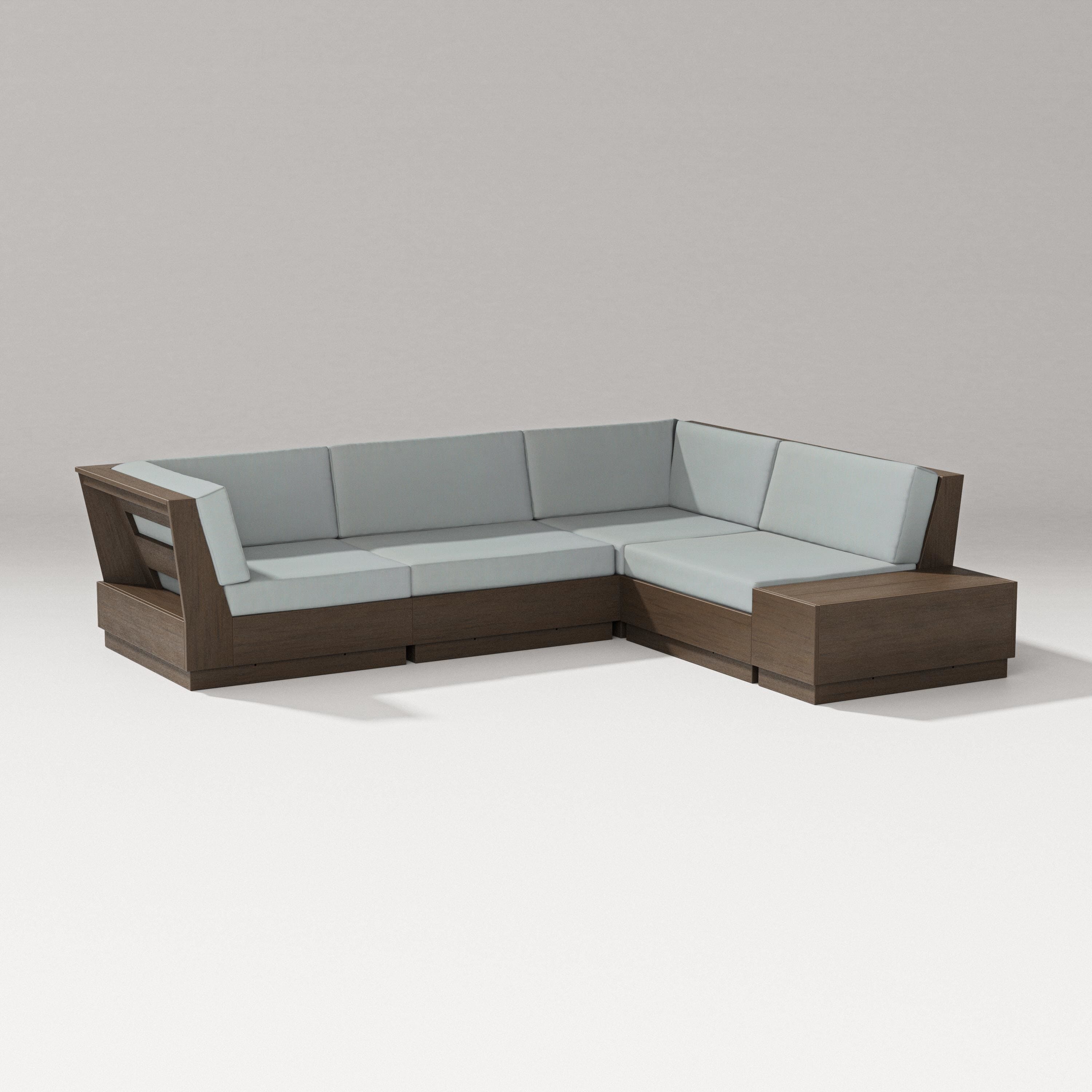 PW Designer Series Elevate Corner Sectional in Kona / Spa