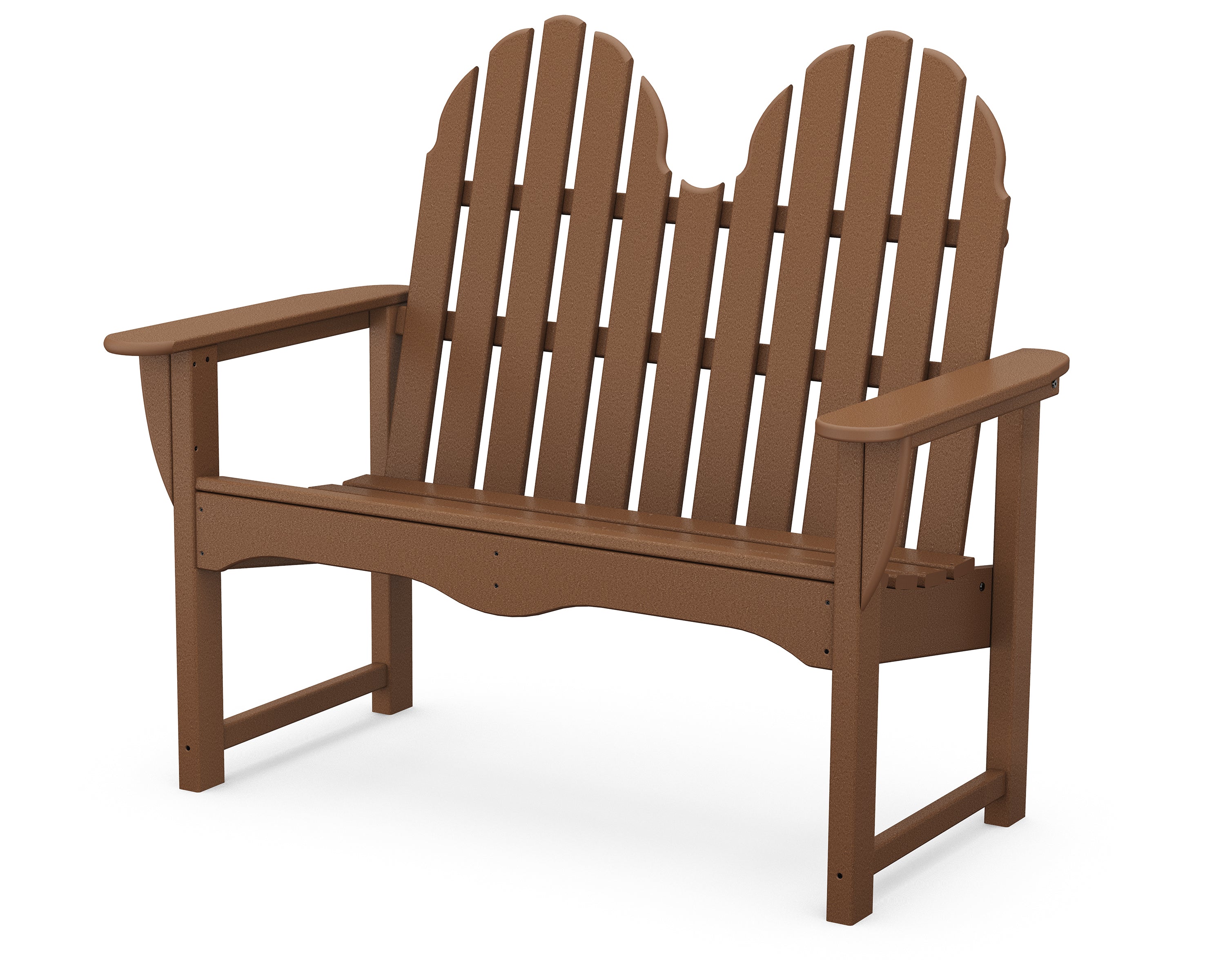 POLYWOOD® Classic Adirondack 48" Bench in Teak