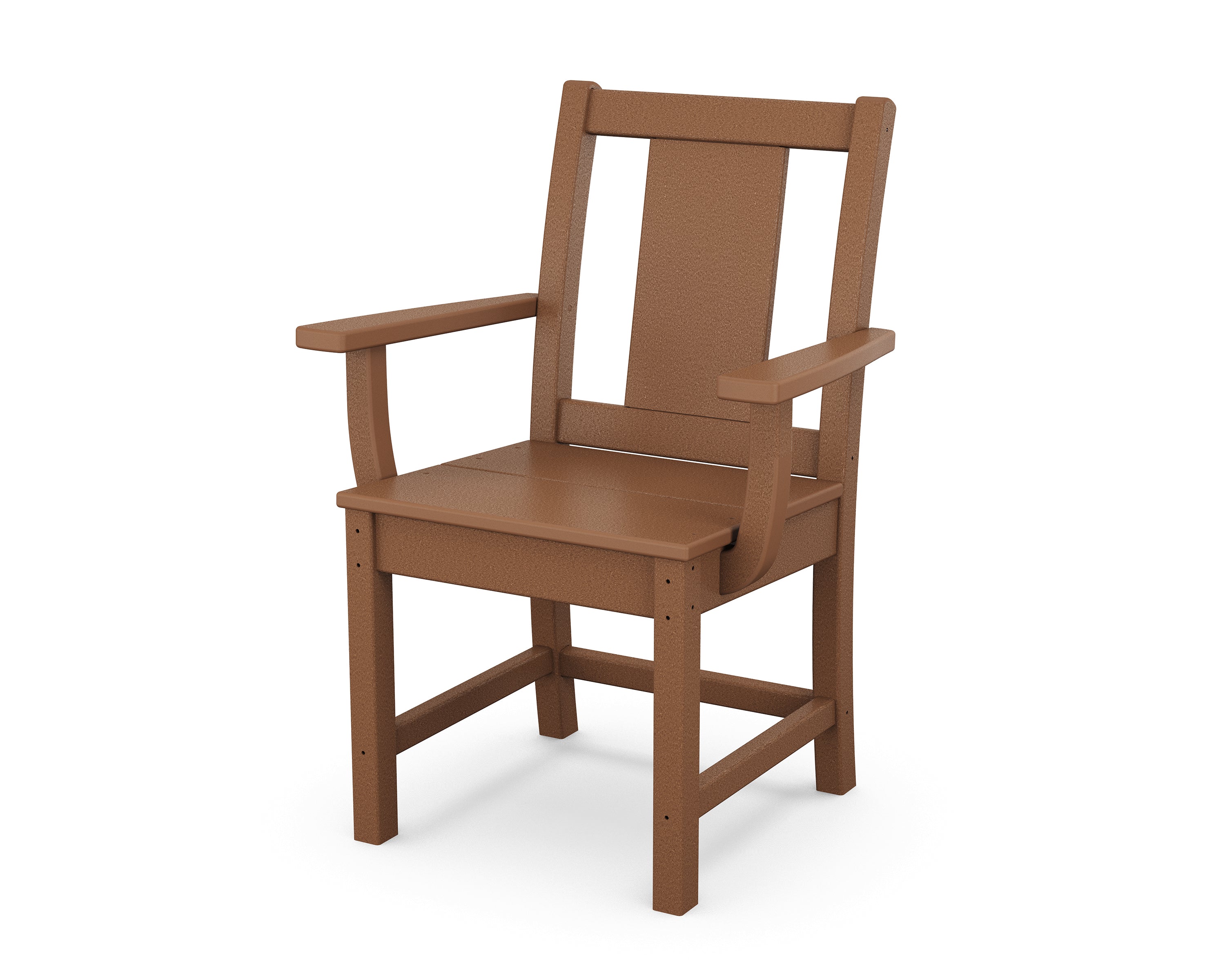 POLYWOOD Prairie Dining Arm Chair in Teak