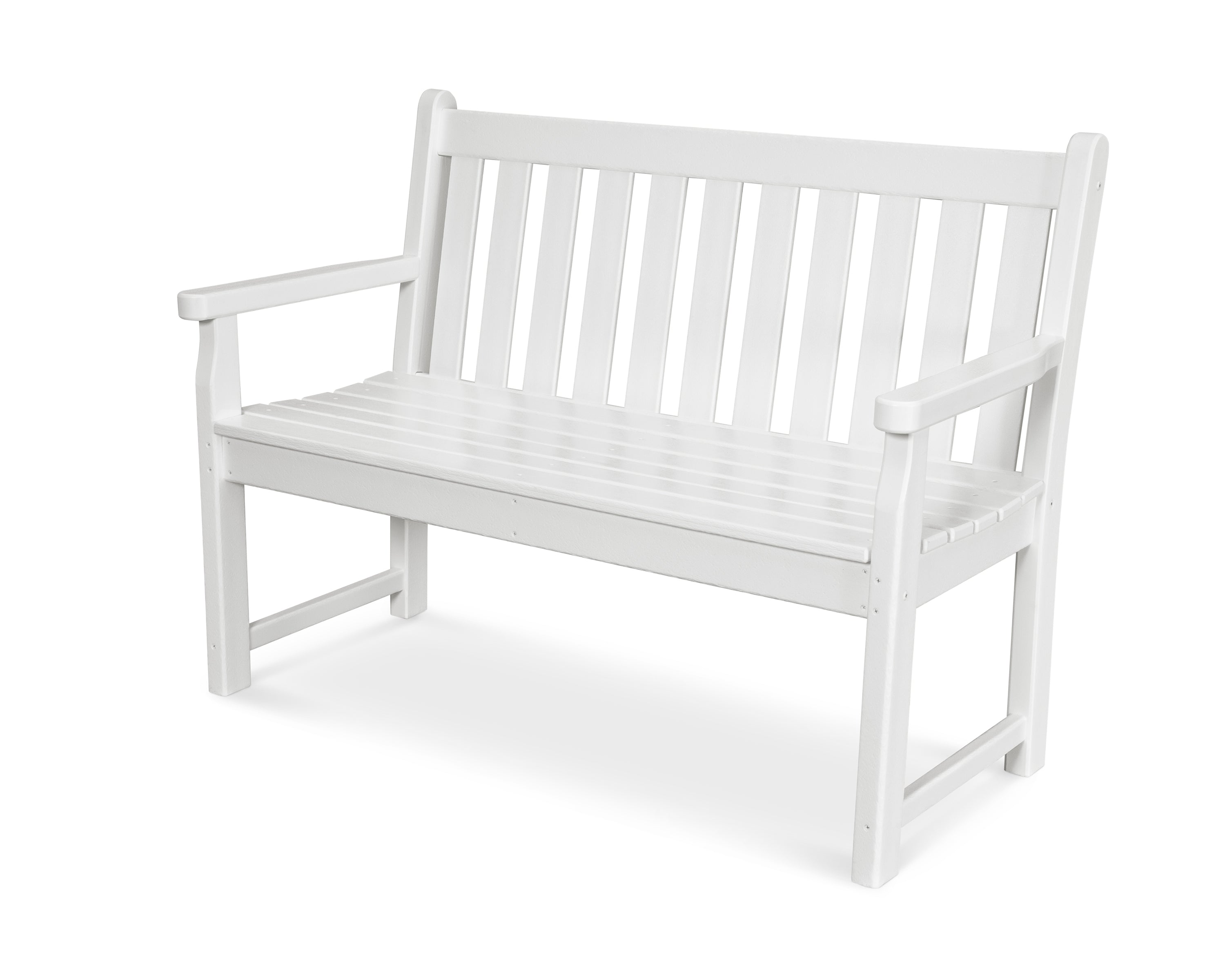 POLYWOOD® Traditional Garden 48" Bench in White