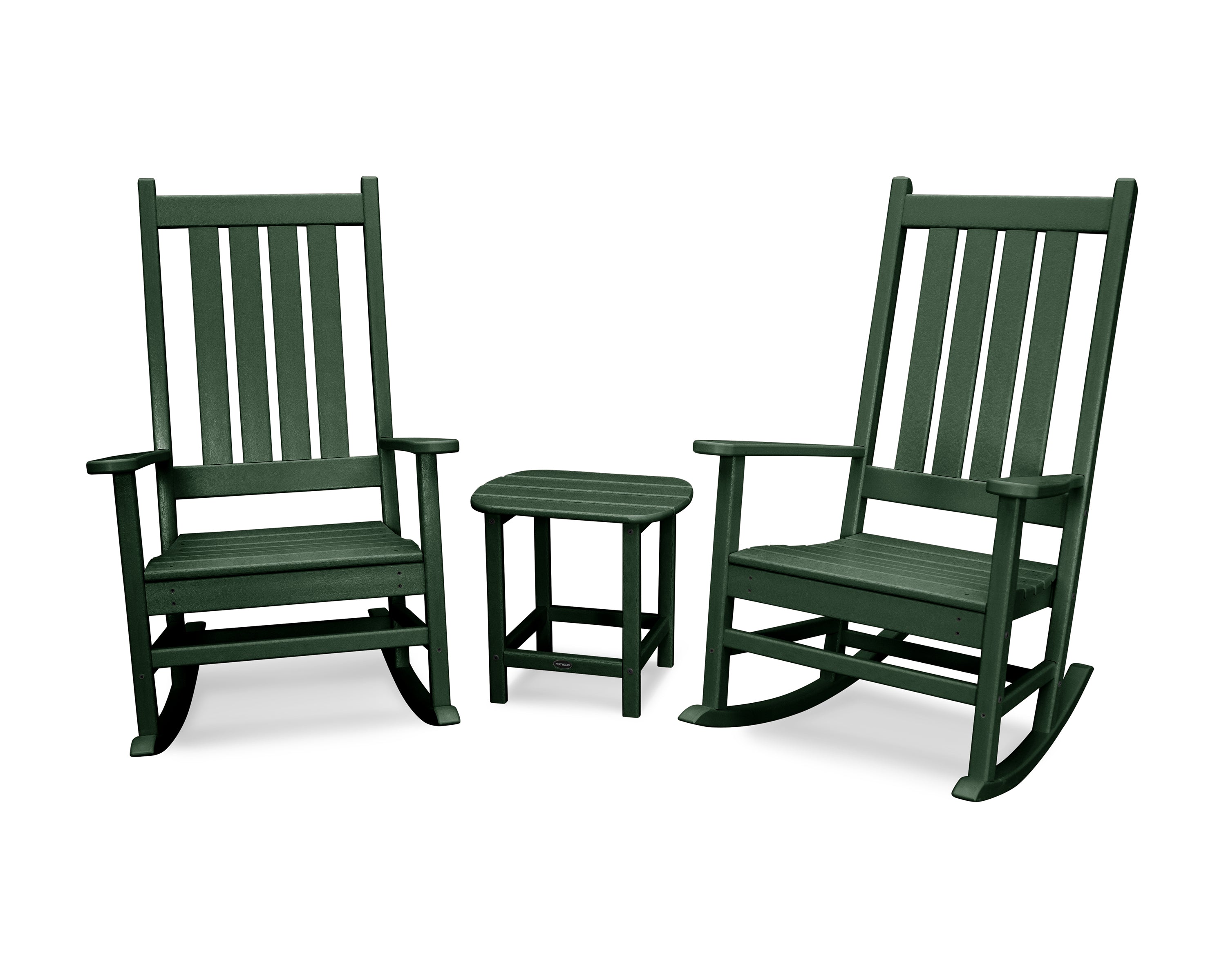 POLYWOOD® Vineyard 3-Piece Rocking Set in Green