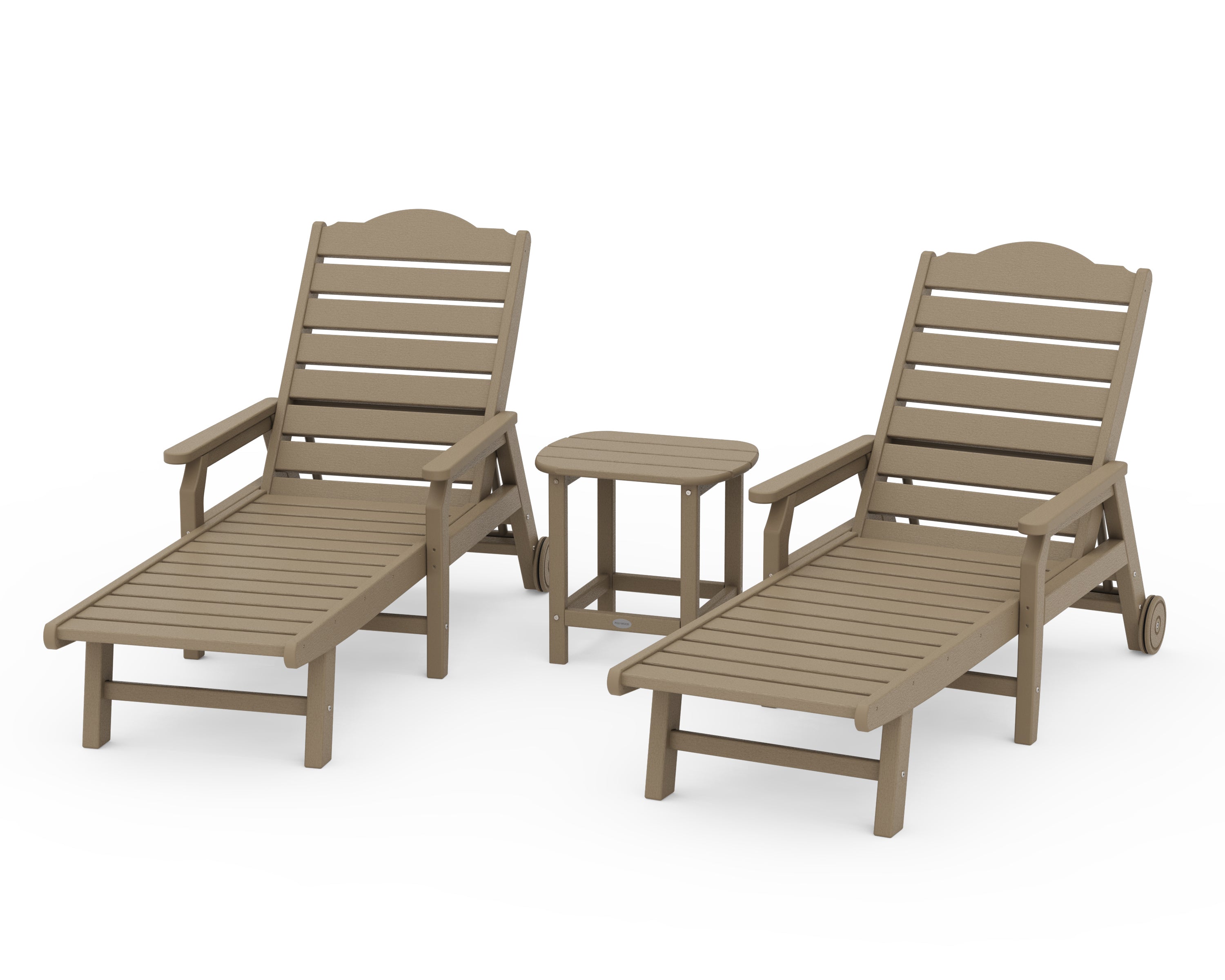 Draper James™ by  POLYWOOD 3-Piece Savannah Chaise Lounge Set in Vintage Sahara