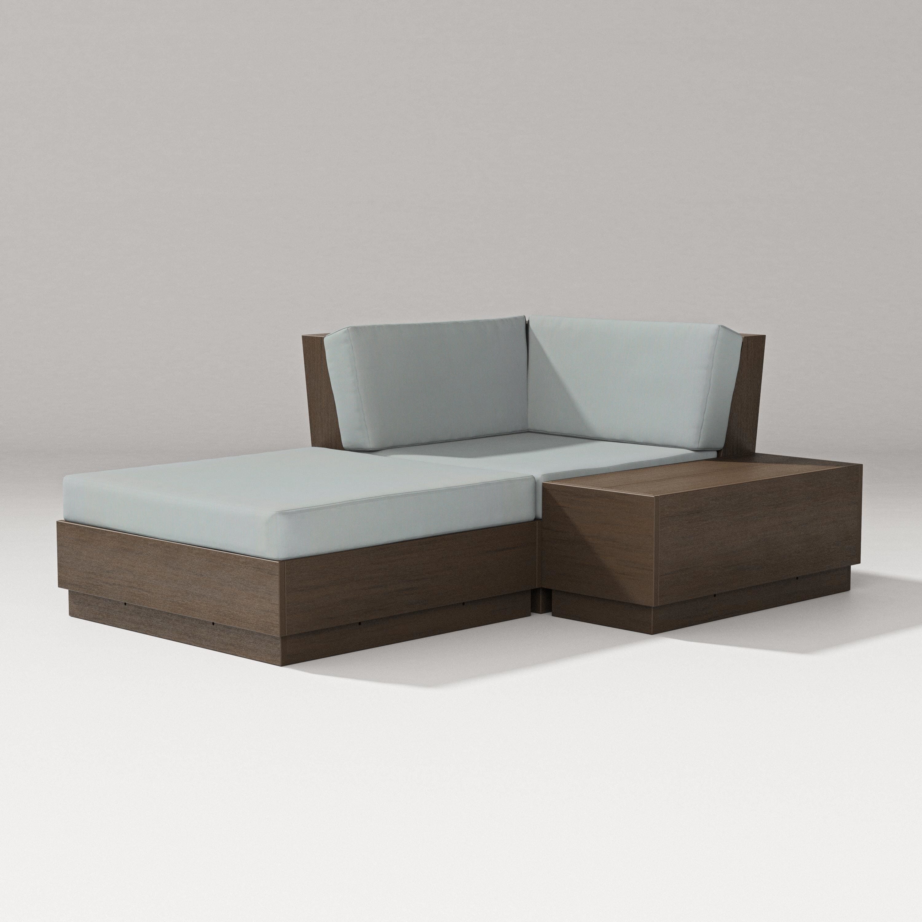 PW Designer Series Elevate Corner Chaise in Kona / Spa