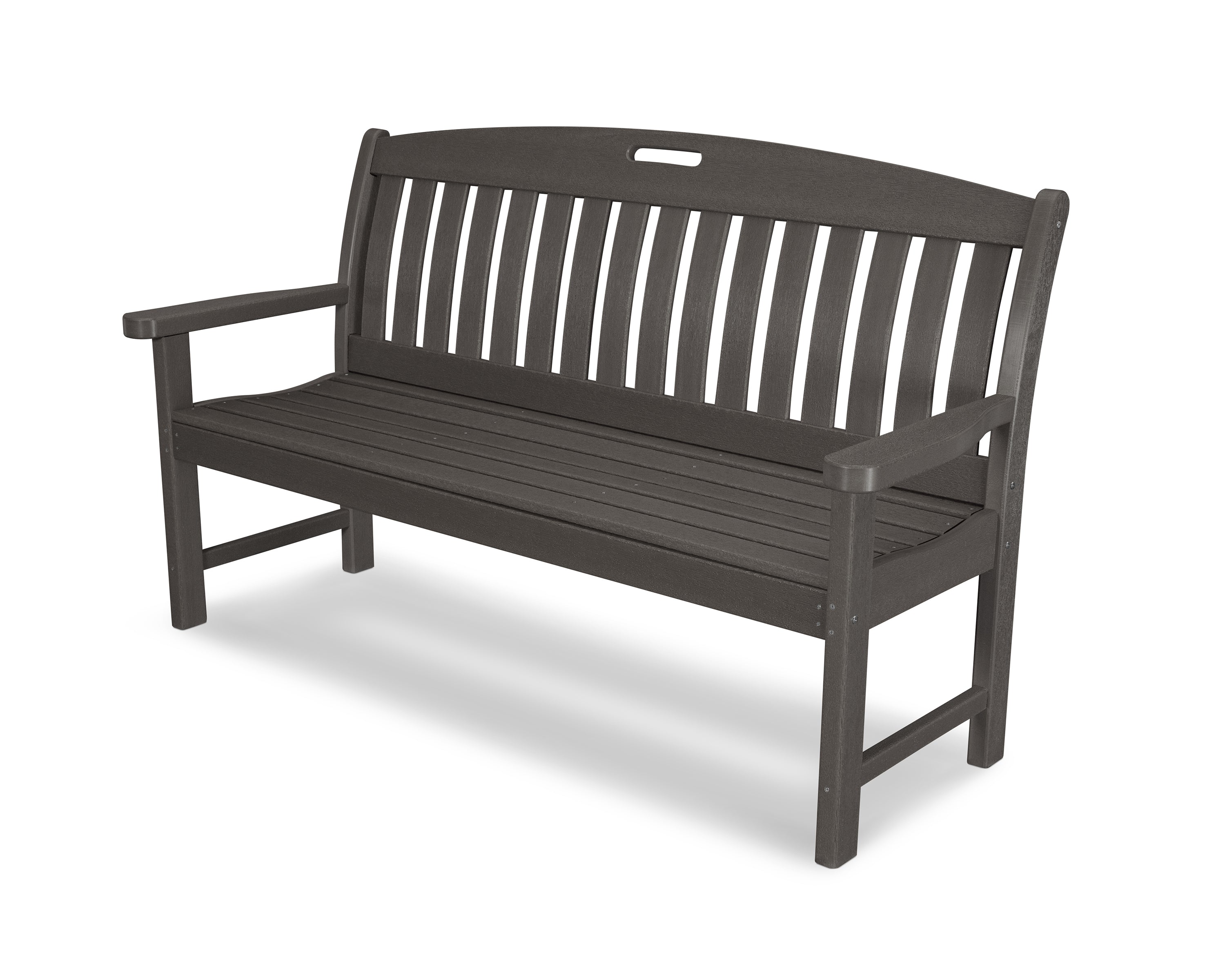 POLYWOOD® Nautical 60" Bench in Vintage Coffee