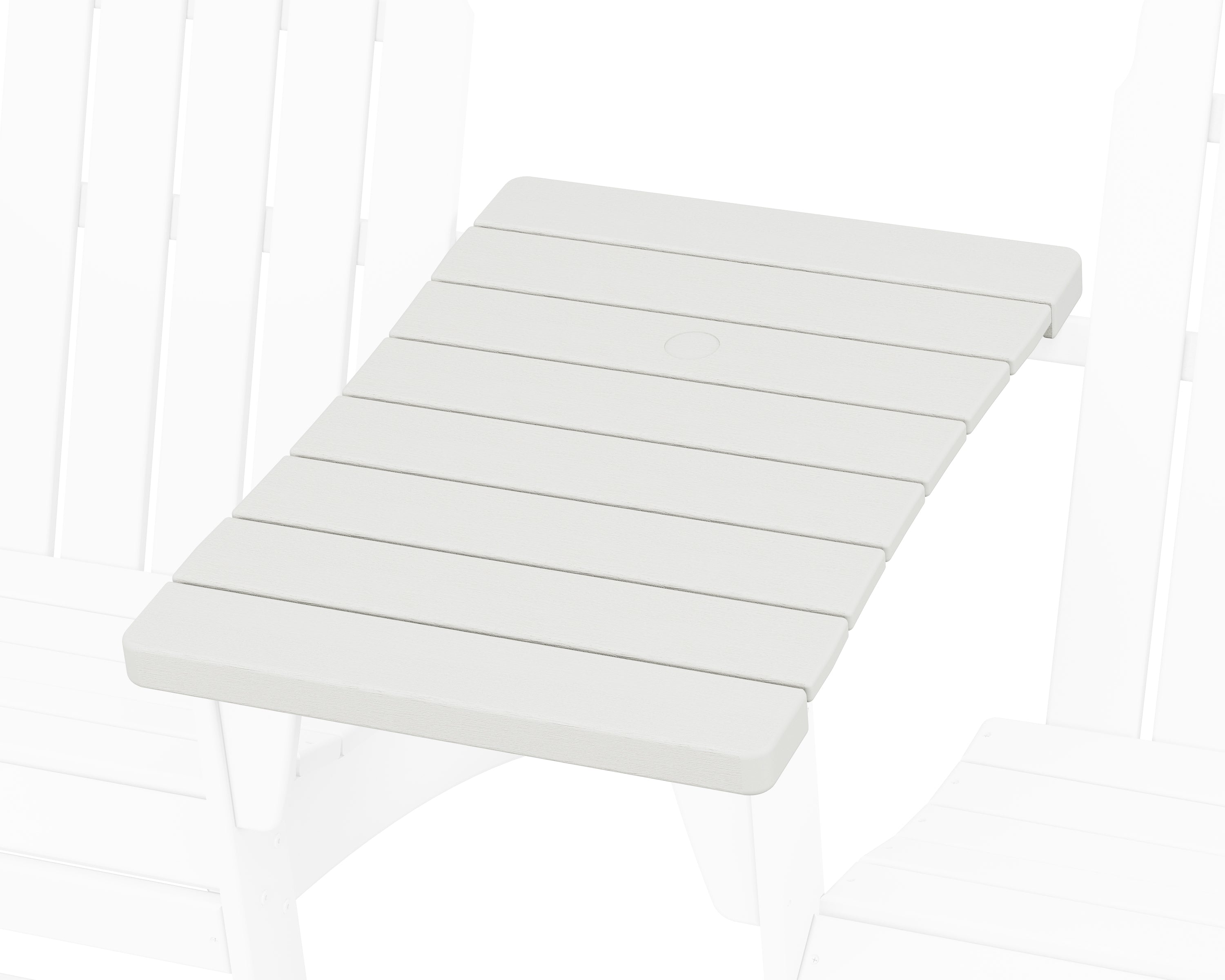 POLYWOOD 400 Series Straight Adirondack Connecting Table in Vintage White