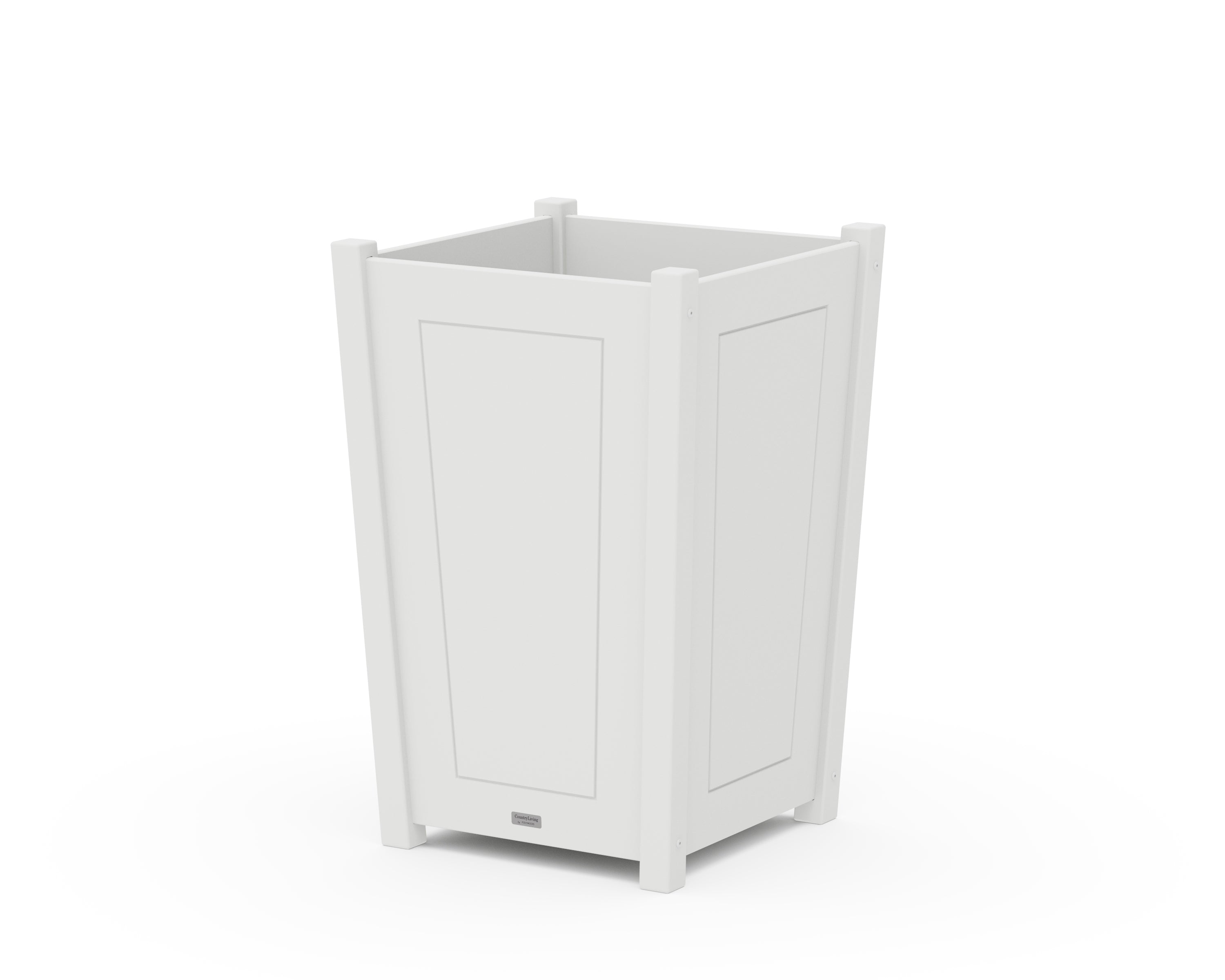 Country Living Country Living Large Tapered Square Planter Box in White
