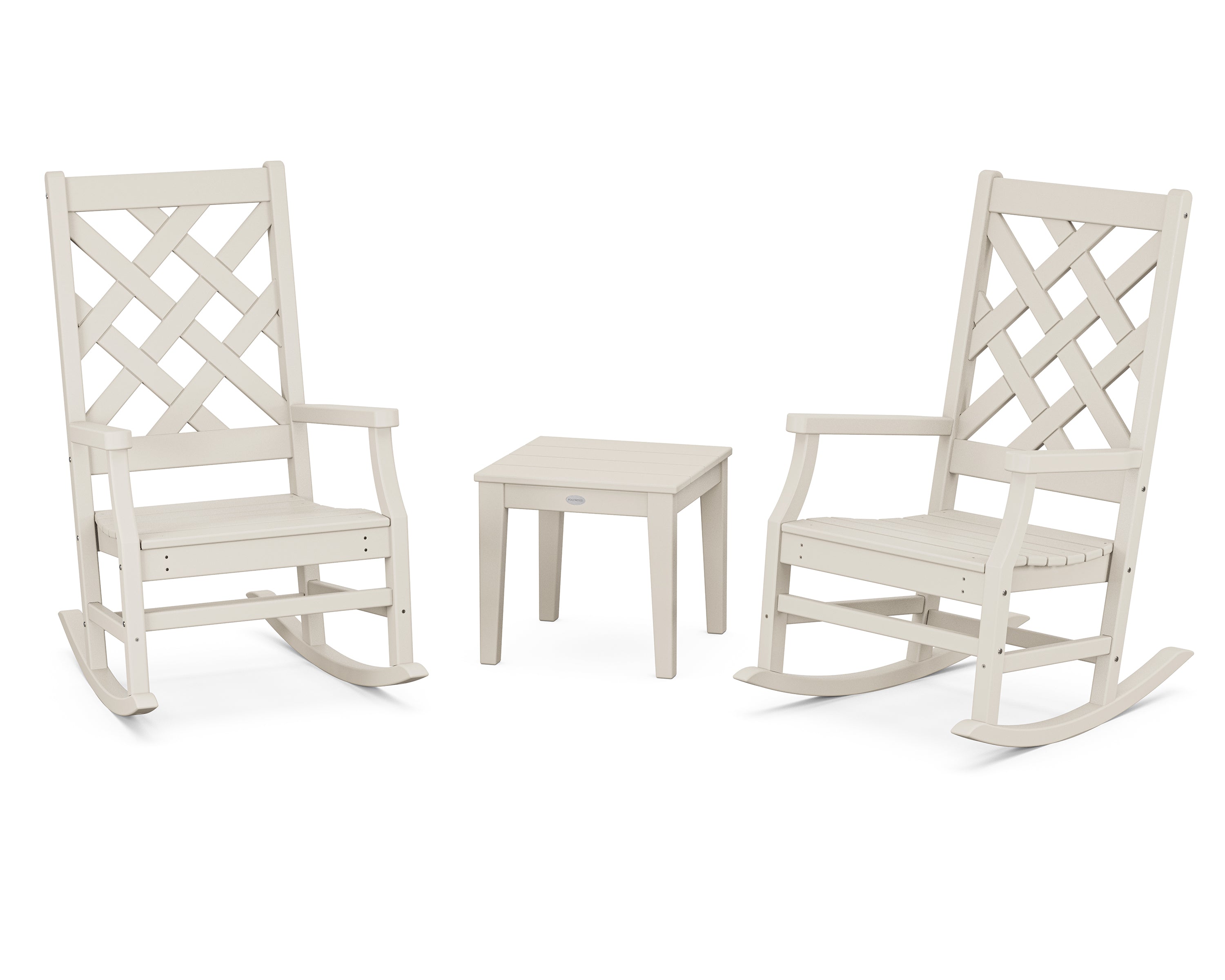 Country Living Wovendale 3-Piece Rocking Chair Set in Sand