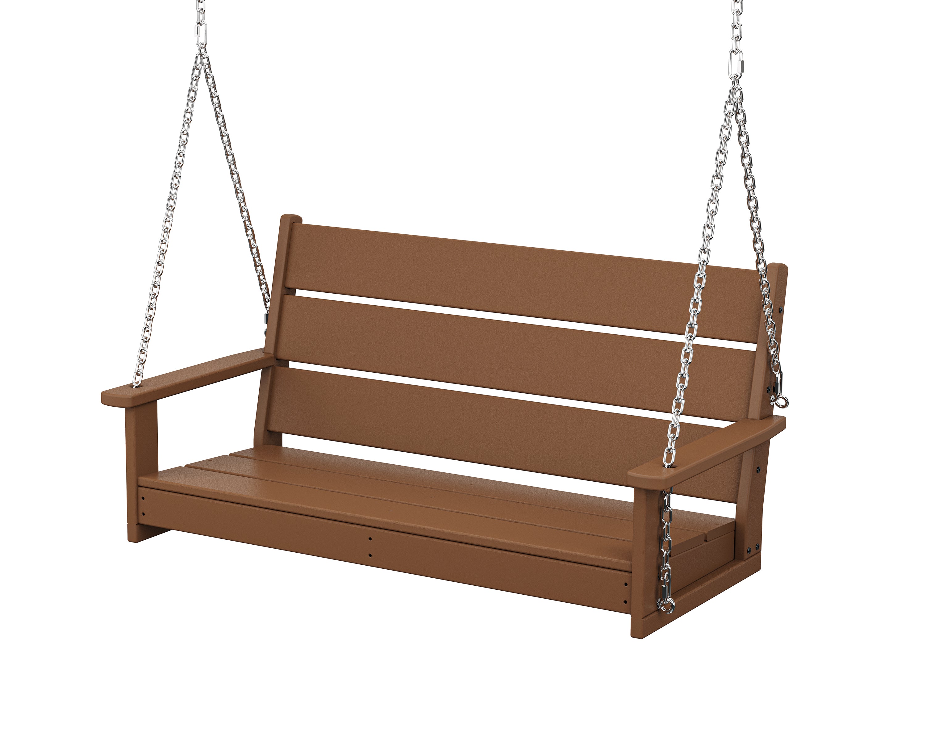 POLYWOOD Lakeside 48” Swing in Teak