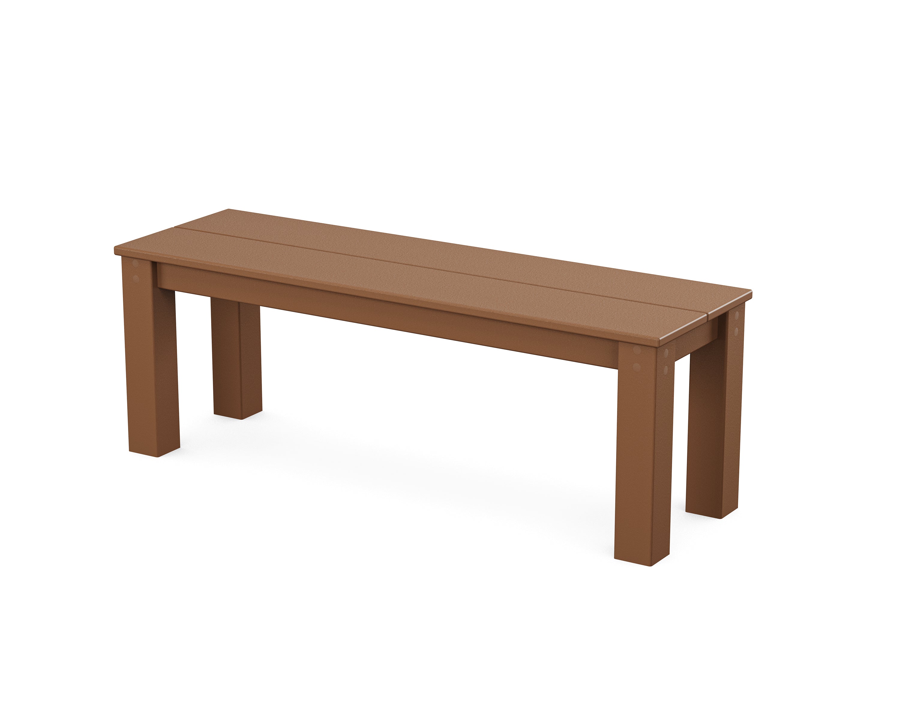 POLYWOOD® Studio Parsons 48” Bench in Teak