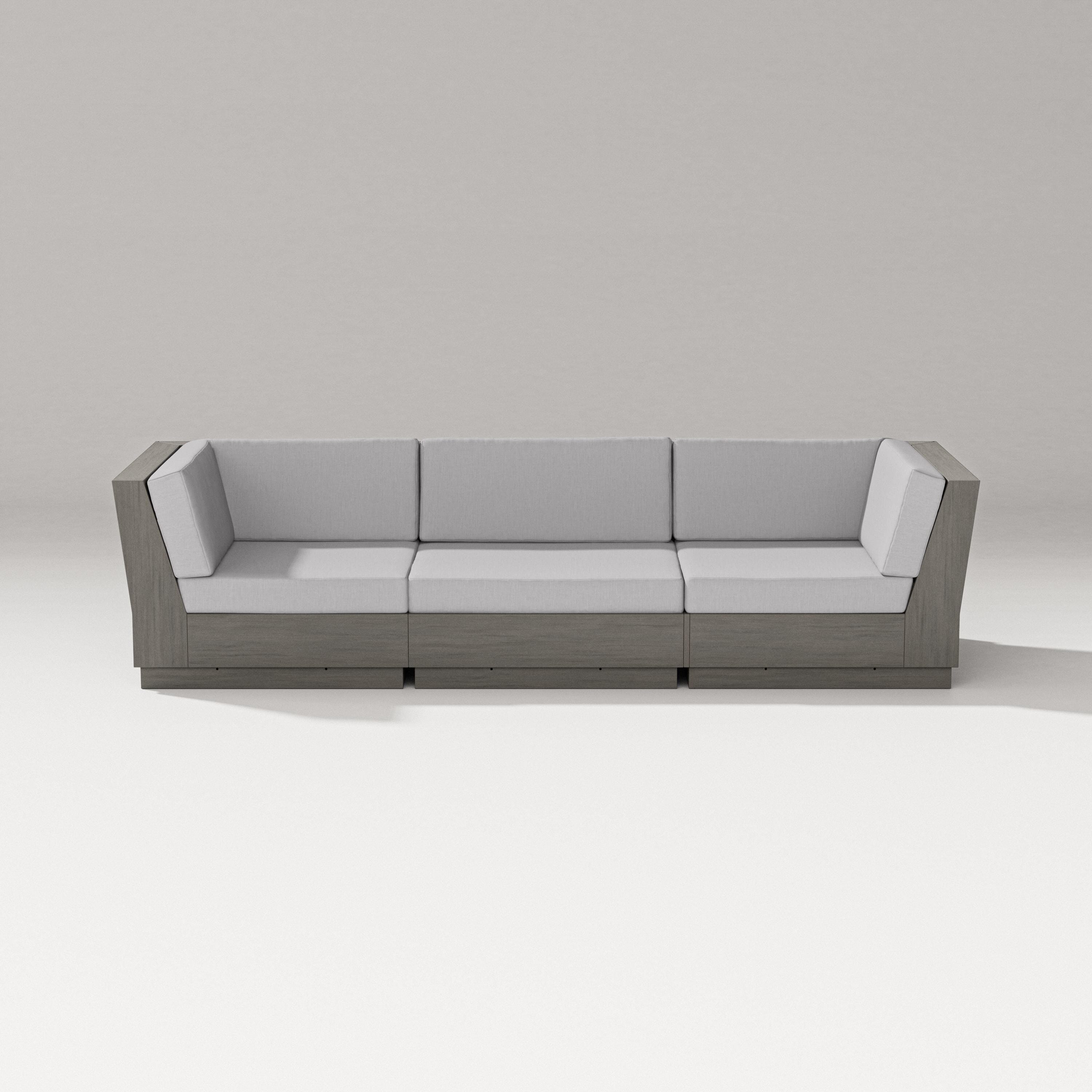 PW Designer Series Elevate Sofa Sectional in Driftwood / Granite