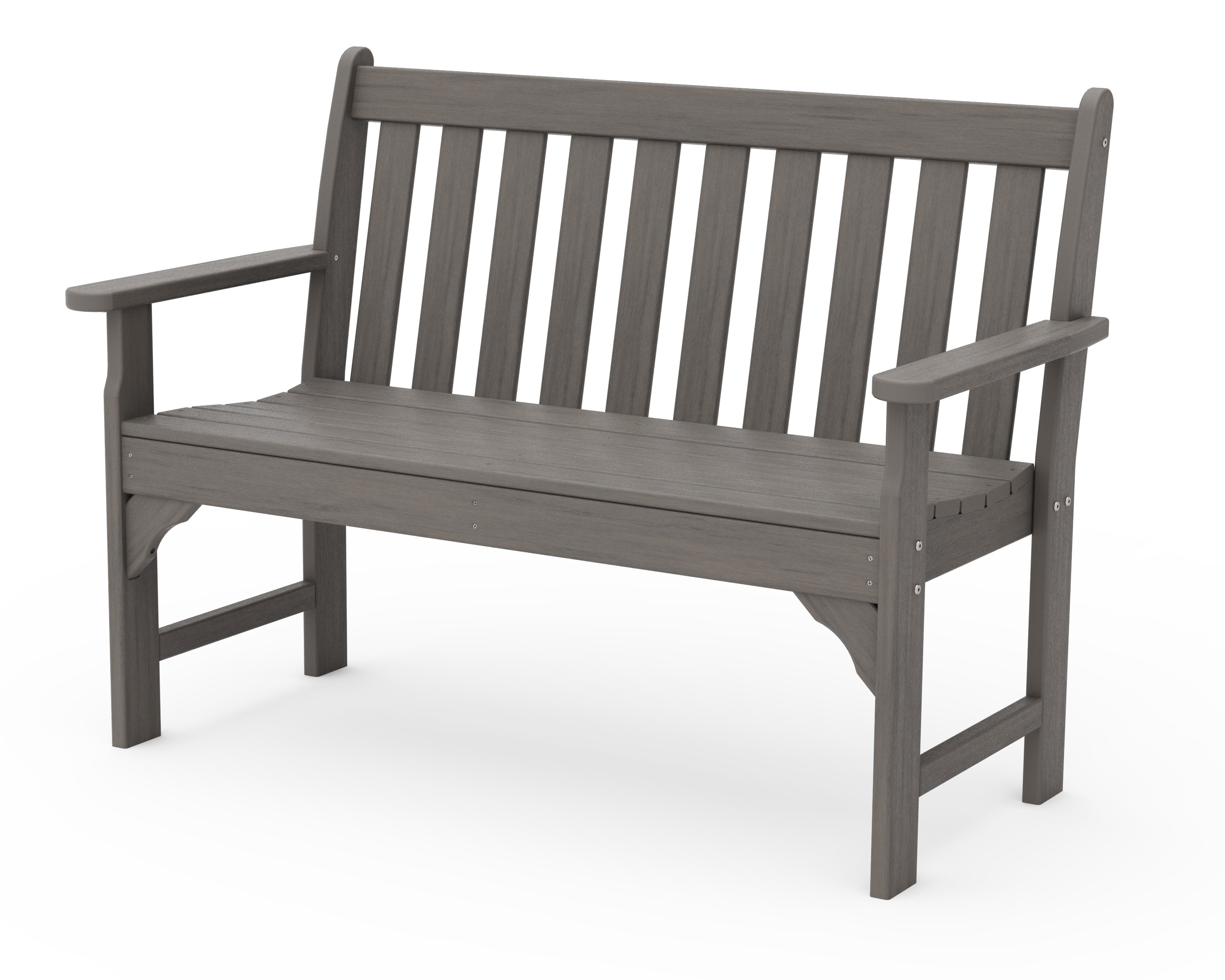 POLYWOOD Vineyard 48" Bench in Driftwood