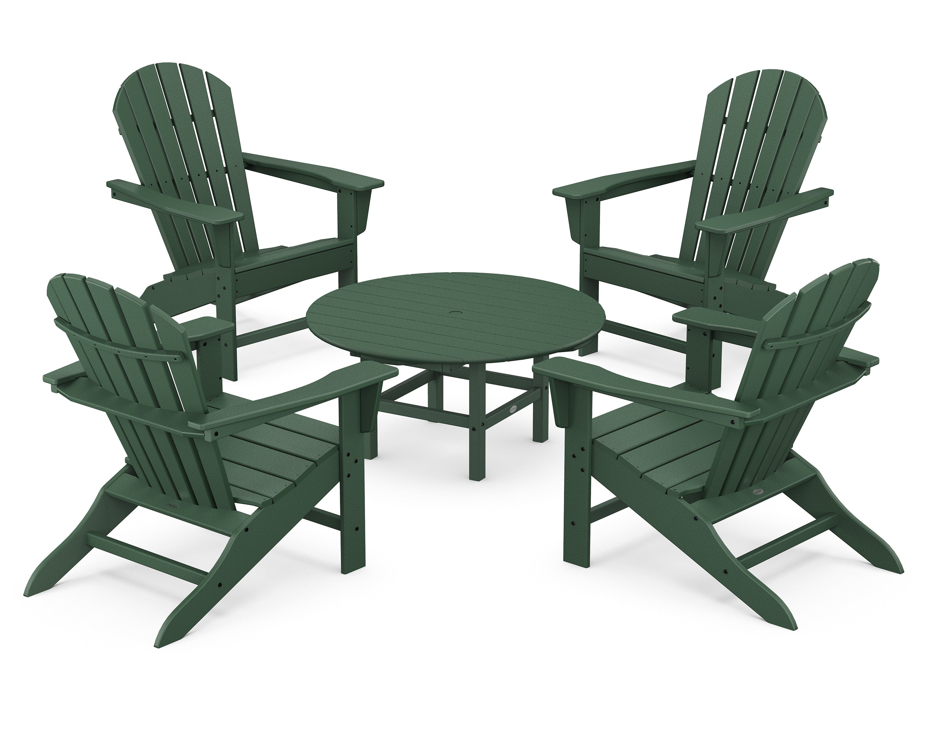 POLYWOOD® South Beach 5-Piece Conversation Group in Green