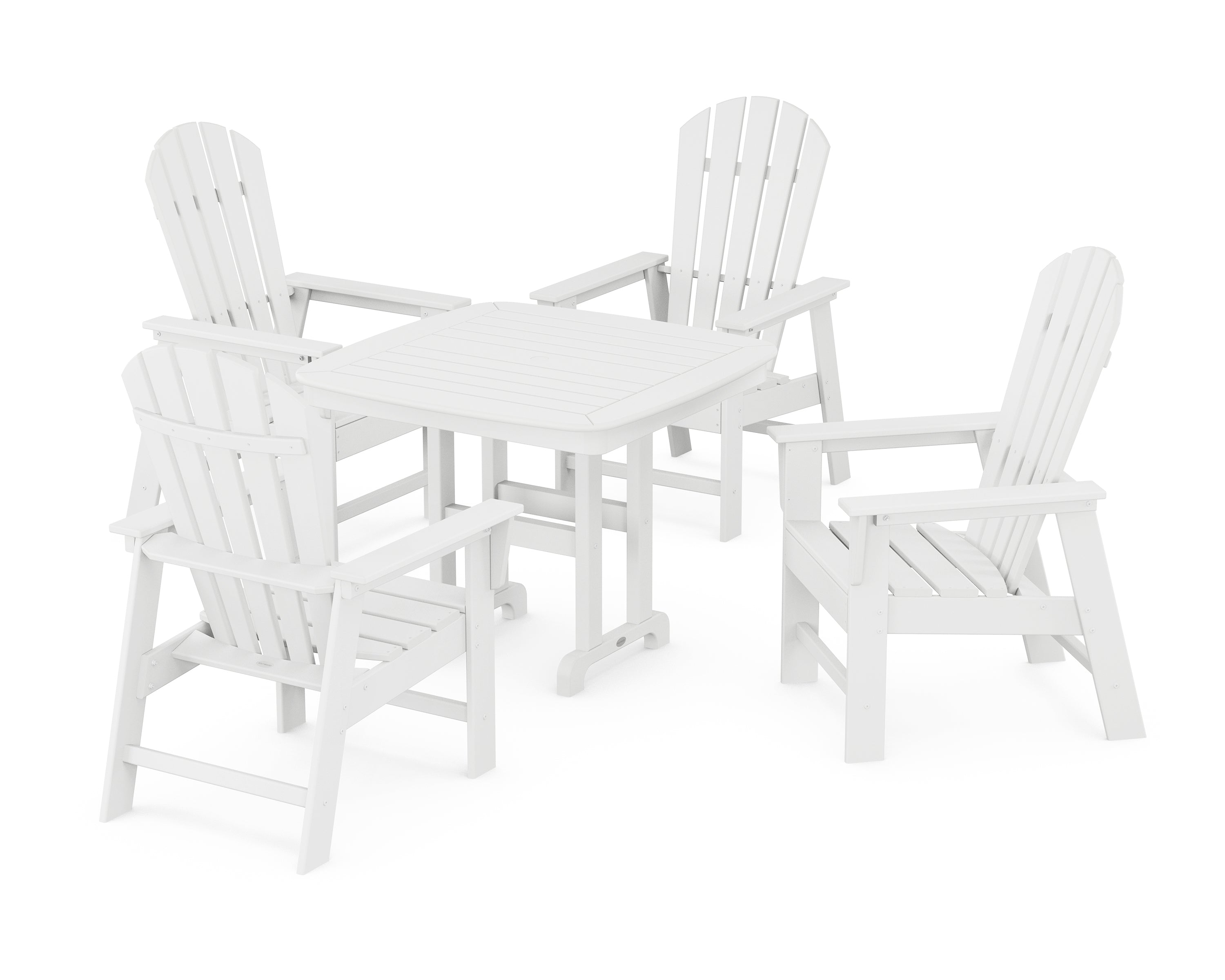 POLYWOOD® South Beach 5-Piece Dining Set in White