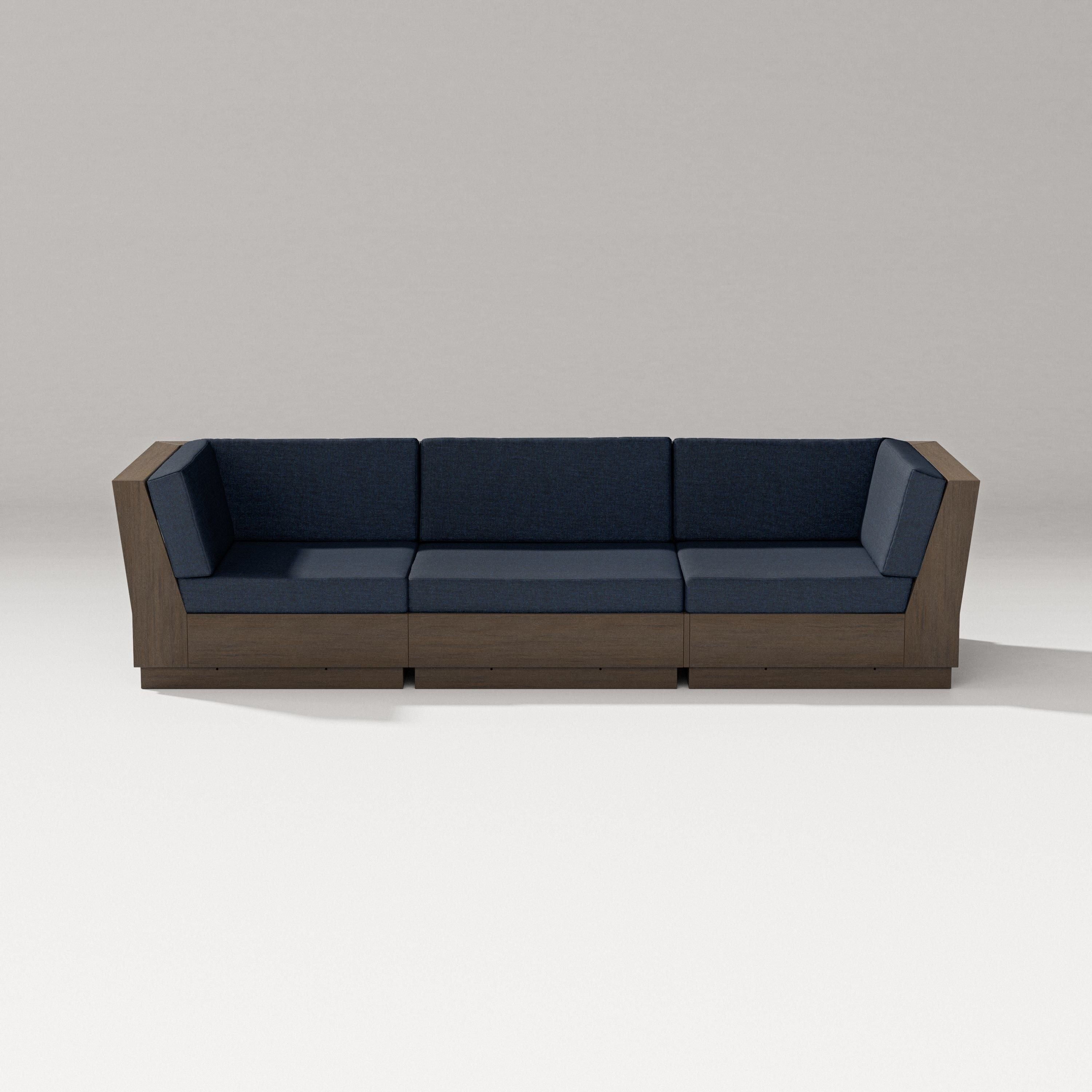 PW Designer Series Elevate Sofa Sectional in Kona / Marine Indigo