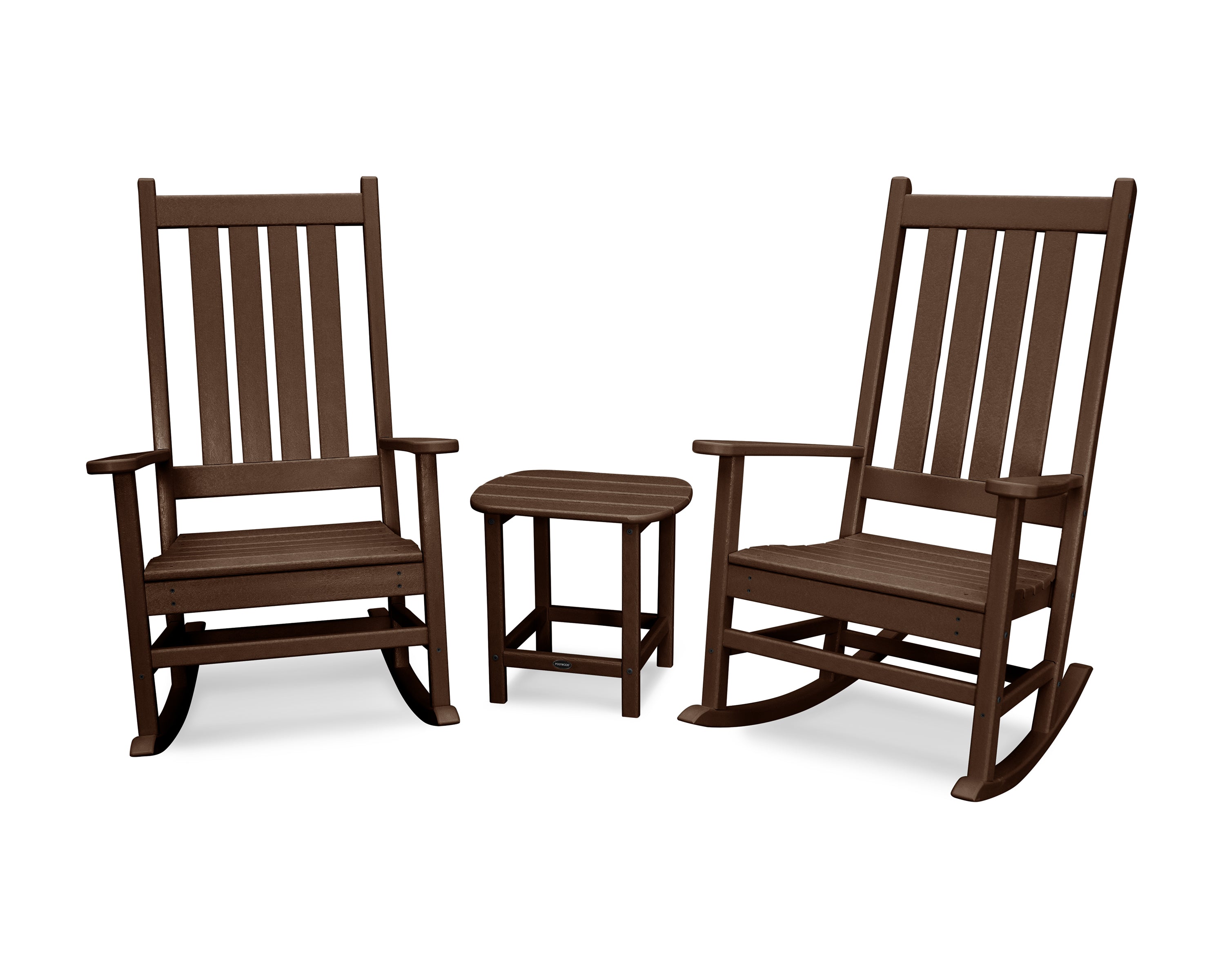 POLYWOOD® Vineyard 3-Piece Rocking Set in Mahogany