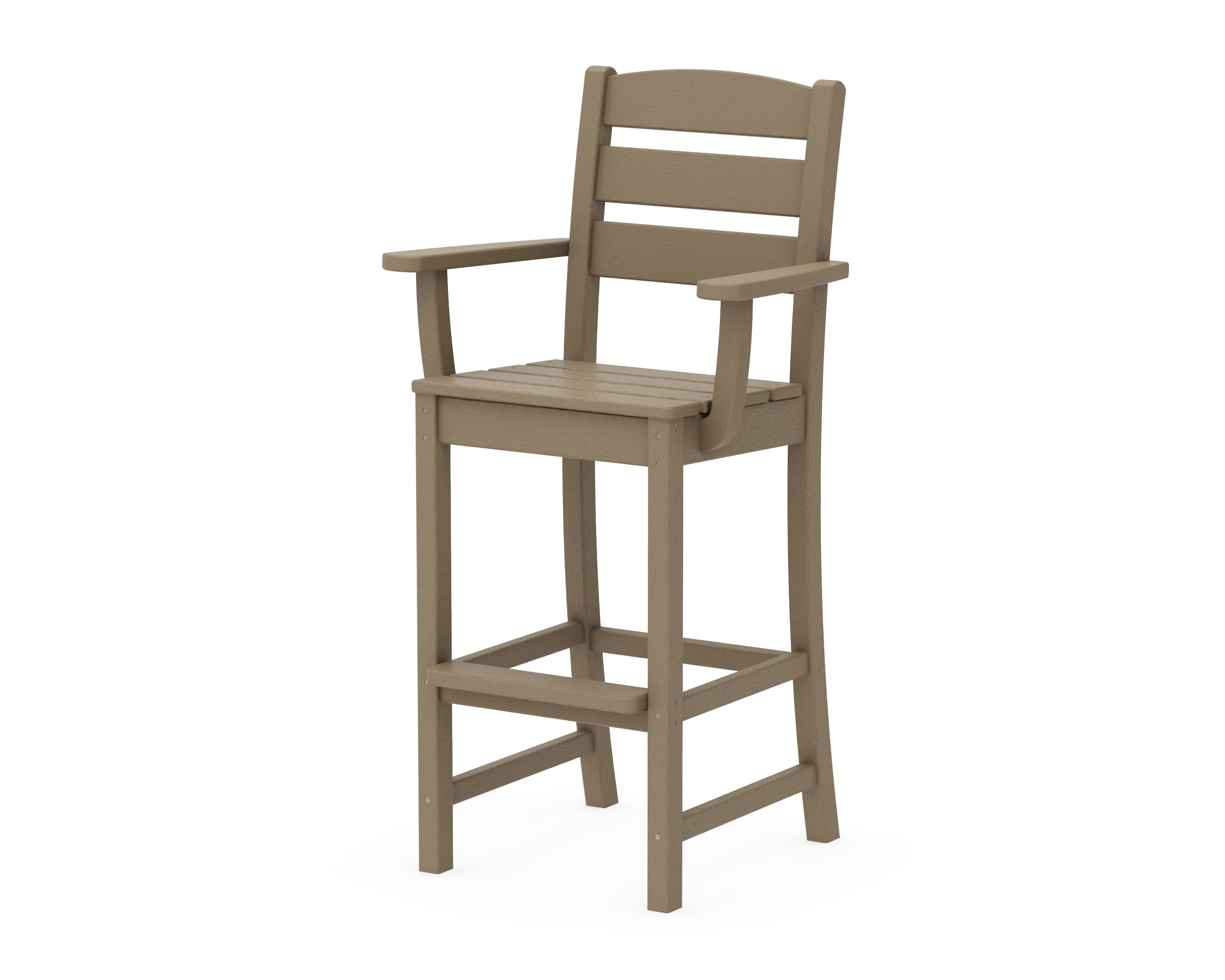 POLYWOOD Lakeside Bar Arm Chair in Vintage Sahara